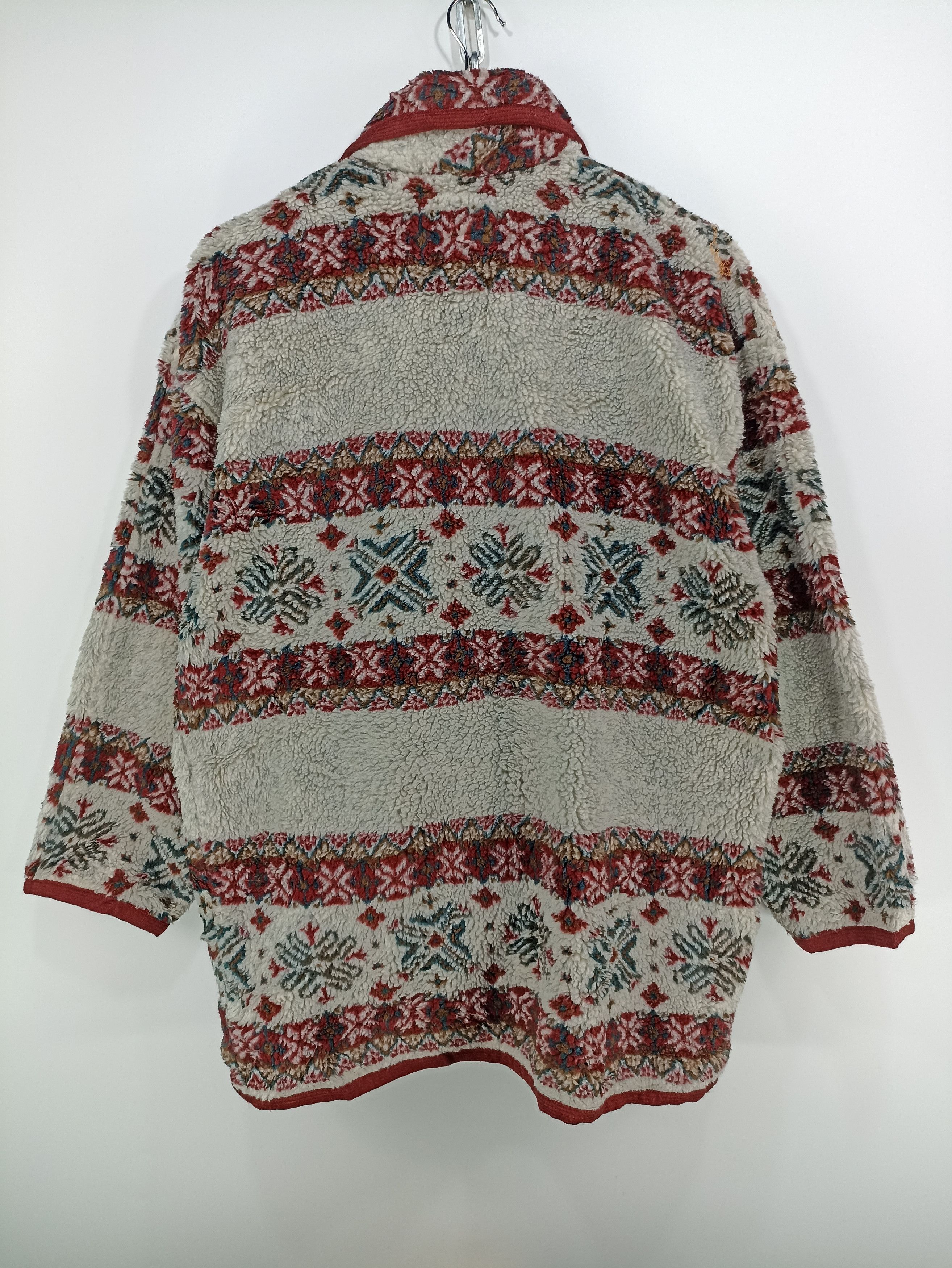 Japanese Brand × Vintage Vintage Ra Messes Sherpa Fleece Printed Jacket Size US M / EU 48-50 / 2 - 4 Thumbnail