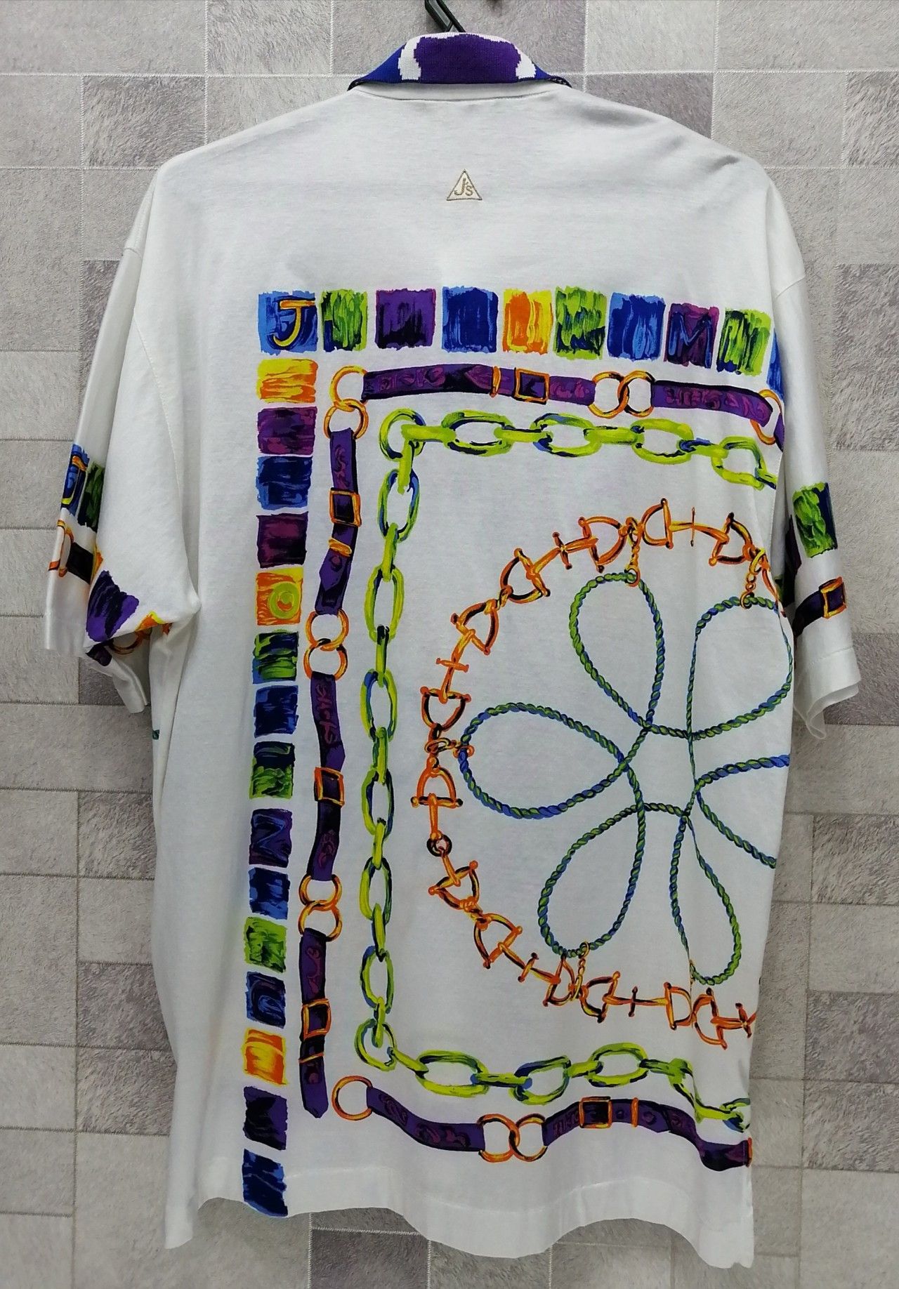 Japanese Brand Vintage 90's J`S Japan Baroque Design Polo Shirt Size US L / EU 52-54 / 3 - 3 Thumbnail
