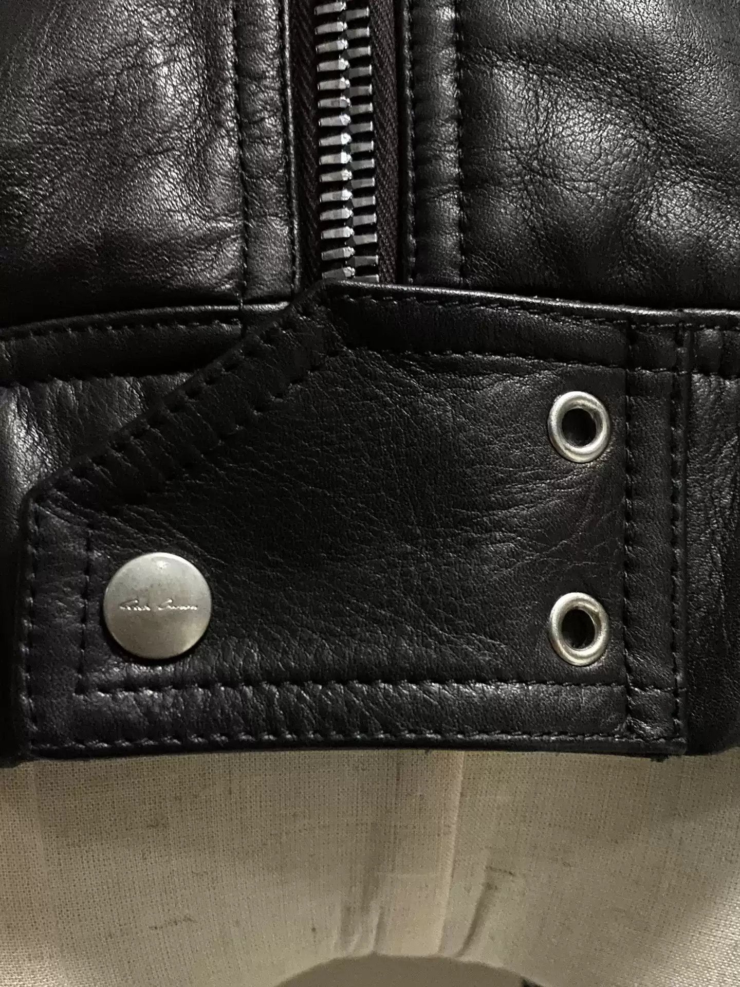 Rick Owens Rick Owens ro top black&dirt leather&fur super cool jacket Size US S / EU 44-46 / 1 - 5 Thumbnail