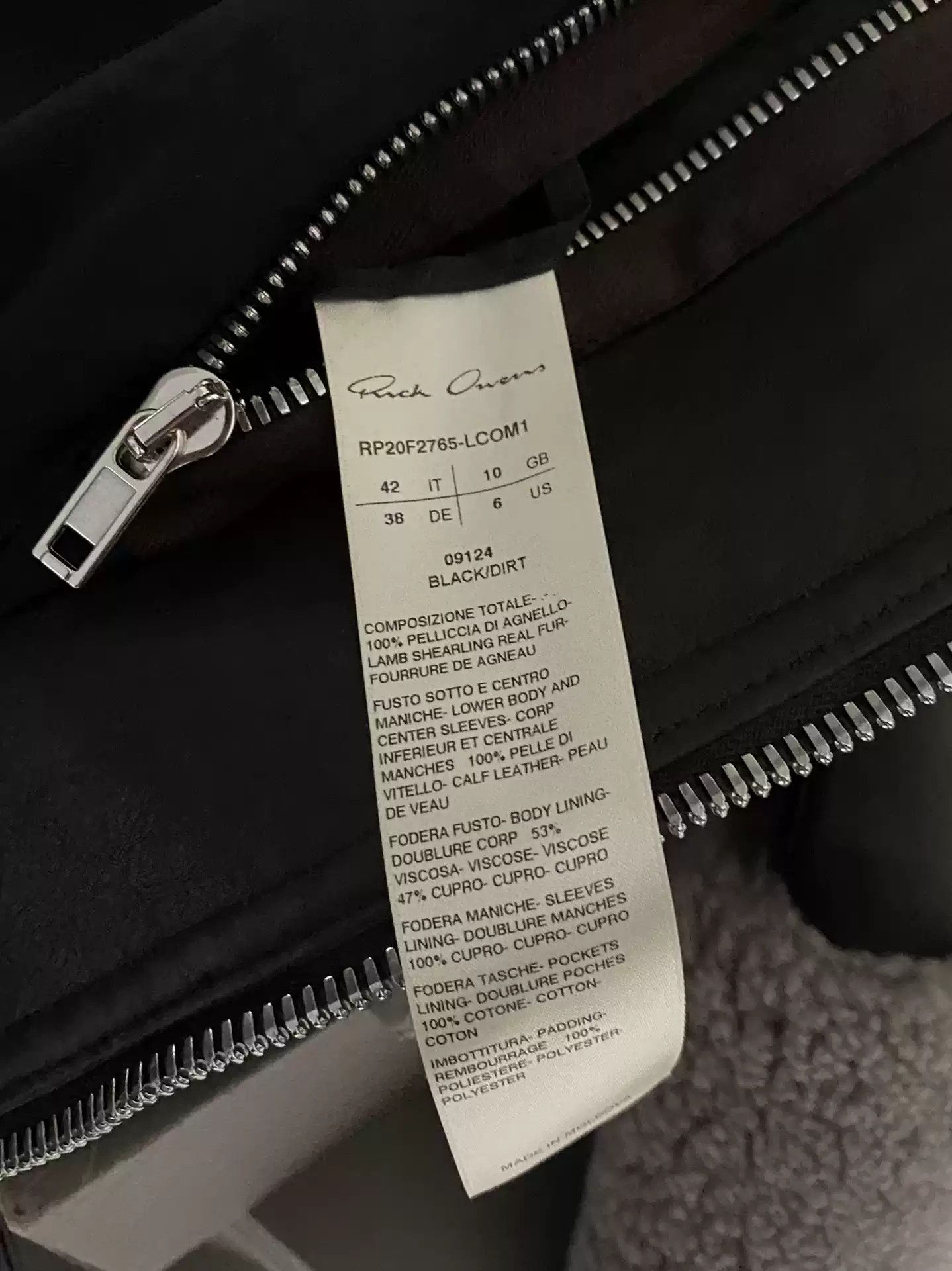 Rick Owens Rick Owens ro top black&dirt leather&fur super cool jacket Size US S / EU 44-46 / 1 - 8 Thumbnail