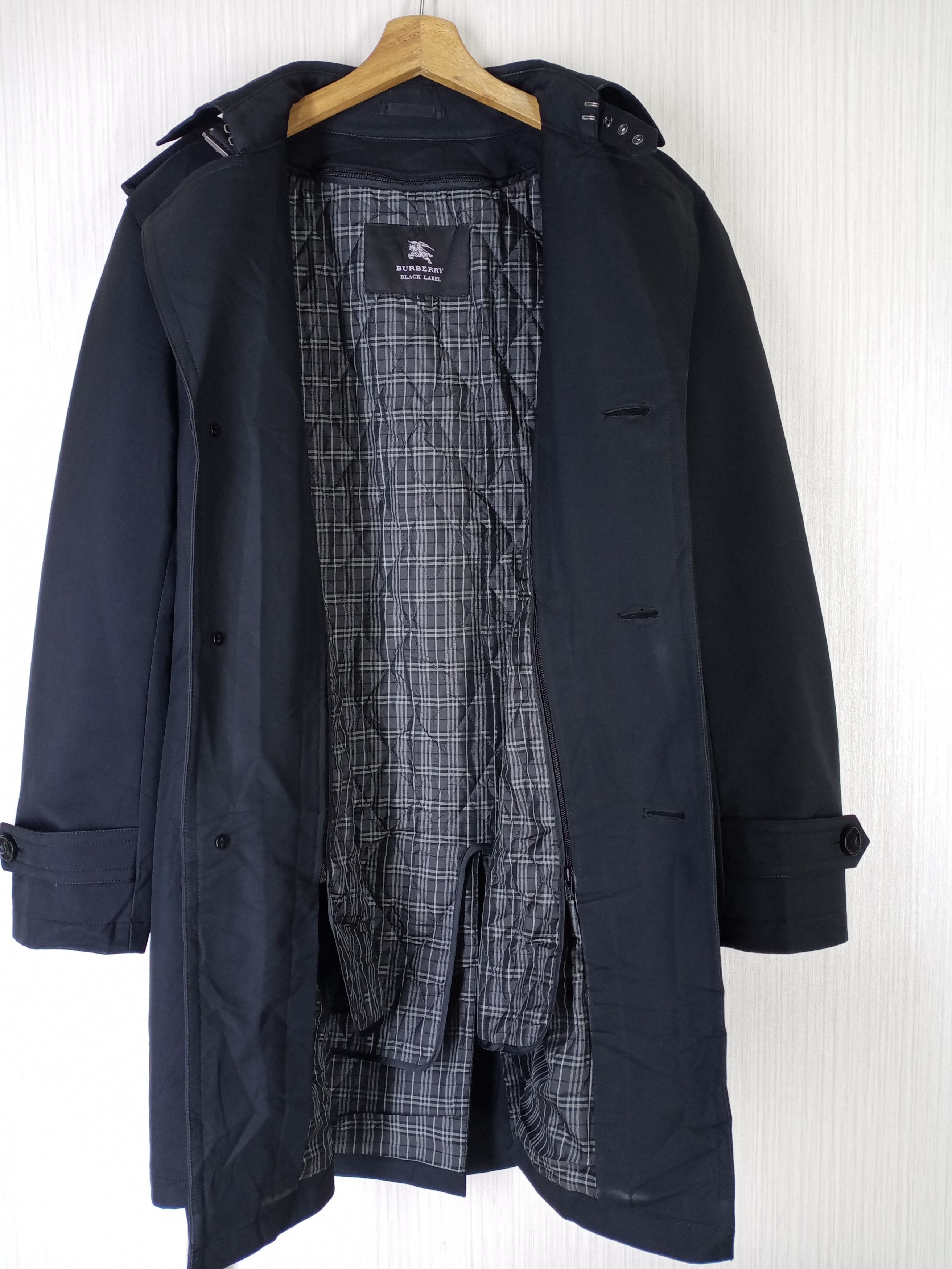 Burberry Burberry Black Label Trench Coat/Long Jacket Size US L / EU 52-54 / 3 - 3 Thumbnail