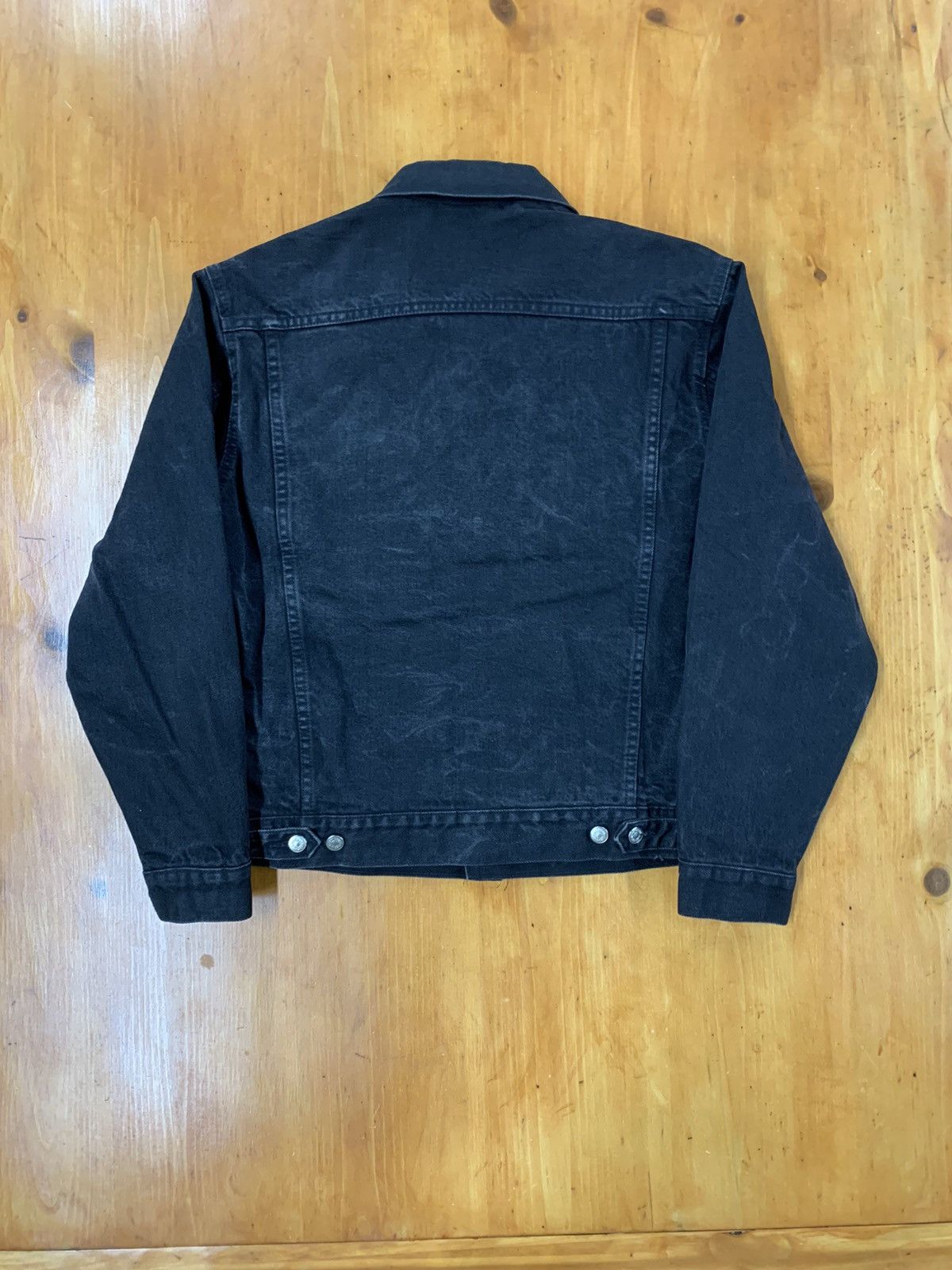 J.Crew Vintage 1990s Rare J. Crew Black Denim Jacket Size US S / EU 44-46 / 1 - 3 Thumbnail