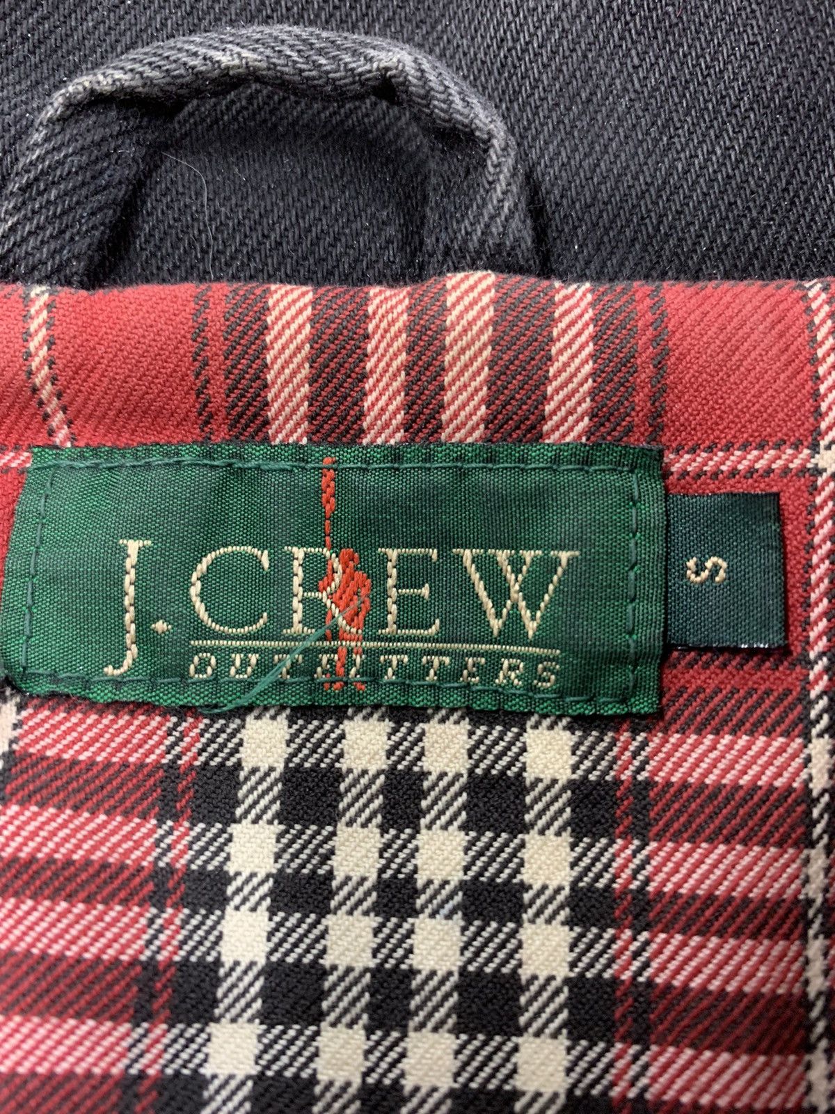 J.Crew Vintage 1990s Rare J. Crew Black Denim Jacket Size US S / EU 44-46 / 1 - 2 Thumbnail
