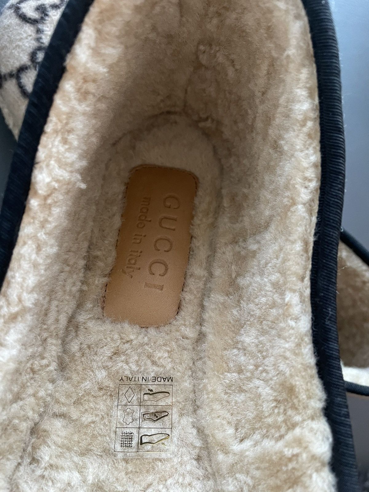 Gucci Limited Edition Rare 100% New GG Logo Shearling Loafer Shoes Size US 9.5 / EU 42-43 - 12 Thumbnail