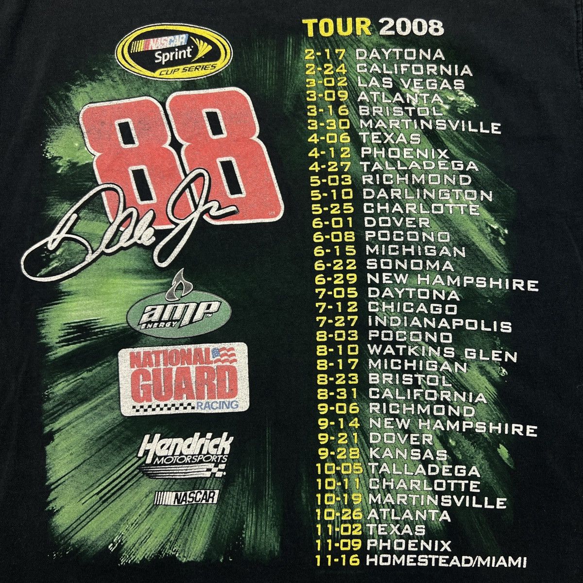 NASCAR Vintage 2008 Dale Earnhardt Jr Shirt Faded NASCAR Racing Tee Size US M / EU 48-50 / 2 - 4 Thumbnail