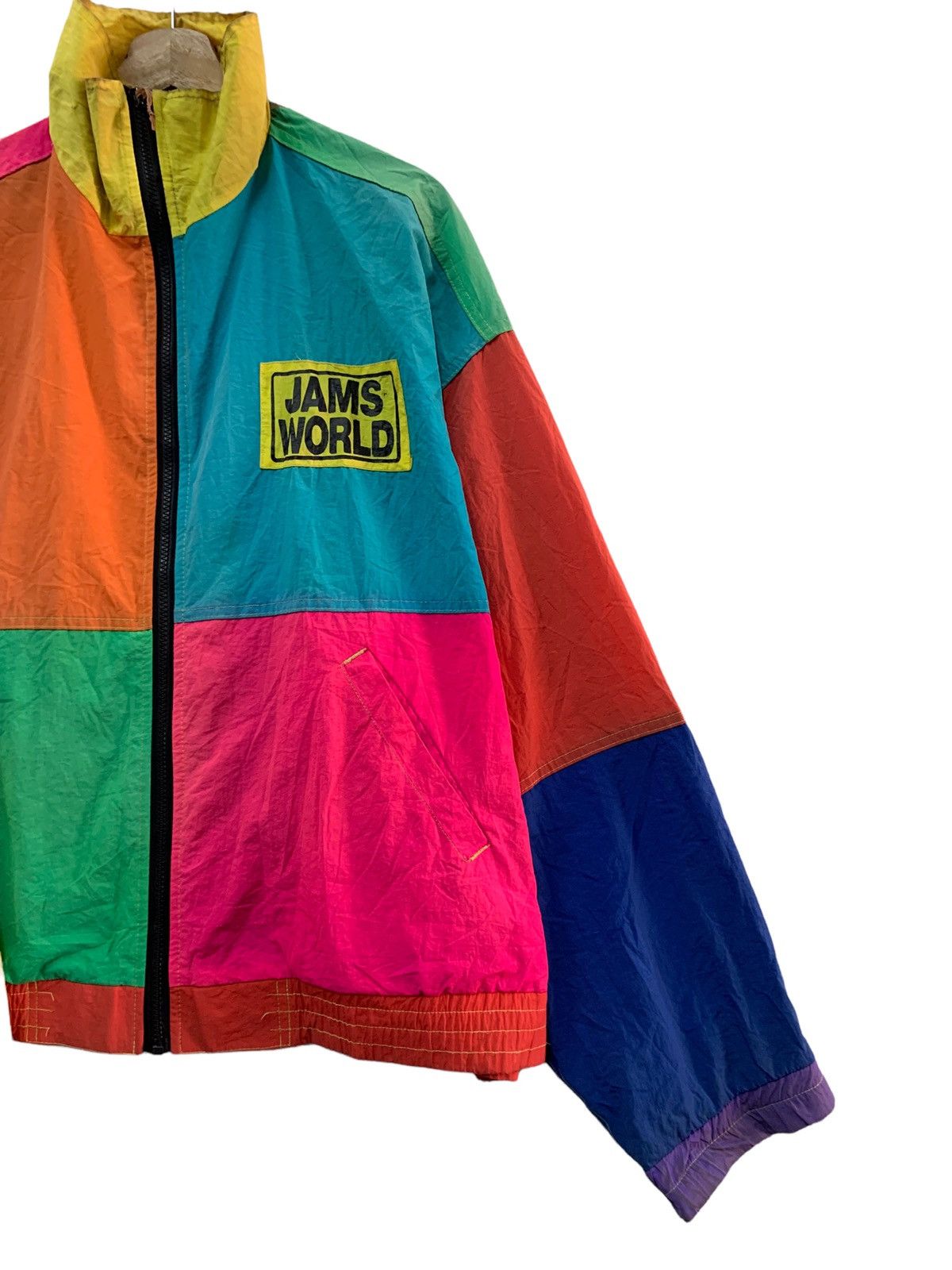 Jams World 🔥VTG DISTRESSED JAMS WORLD MULTICOLOUR LIGHT JACKETS Size US XL / EU 56 / 4 - 3 Thumbnail