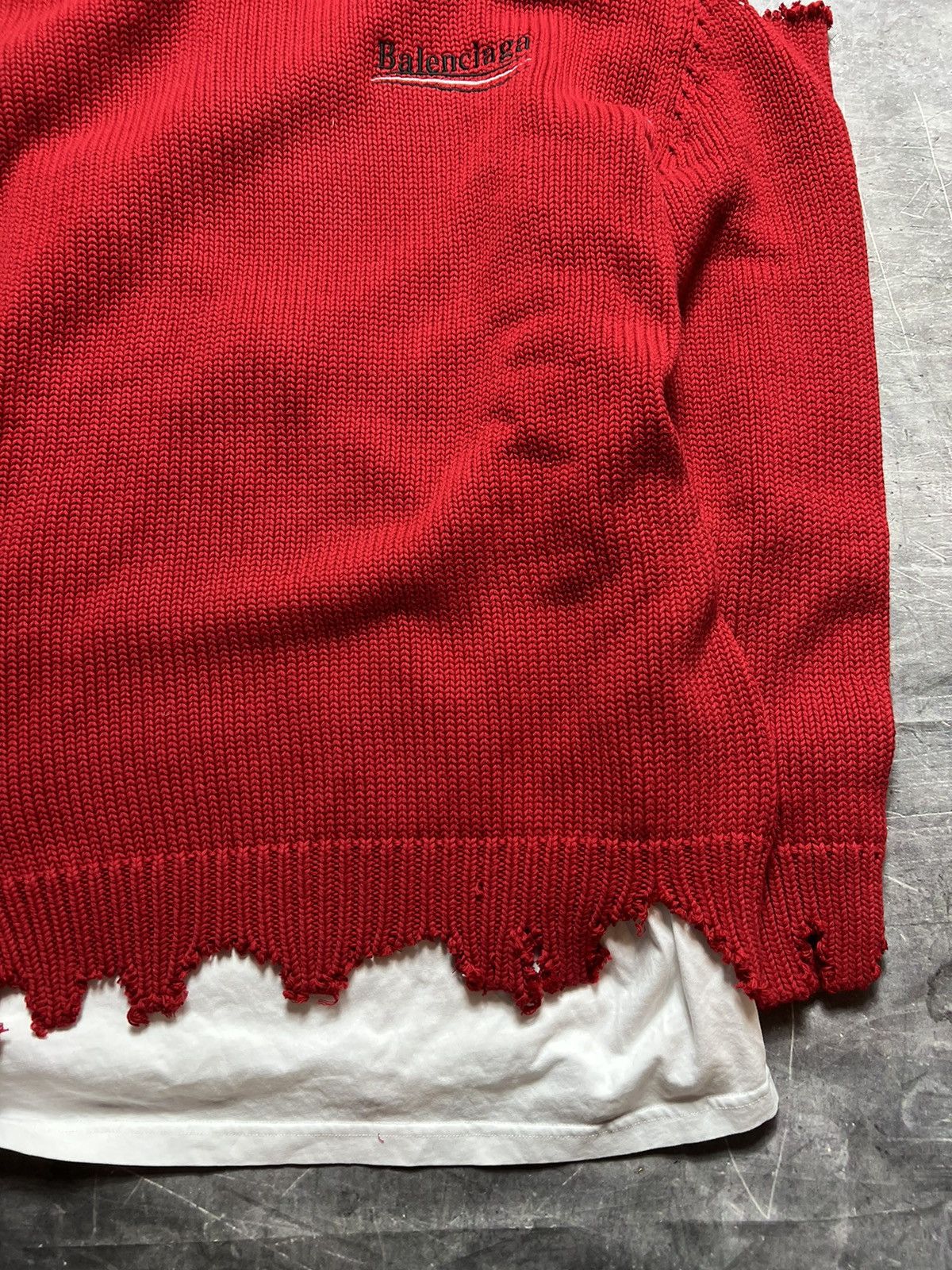 Balenciaga Balenciaga Campaign Destroyed Knitted Sweatshirt Size US L / EU 52-54 / 3 - 4 Thumbnail