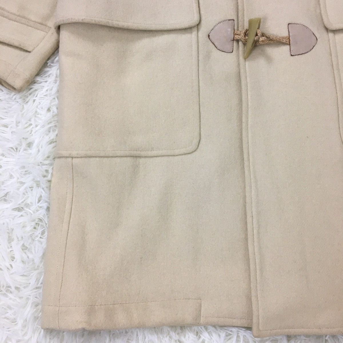 Issey Miyake I.S By Issey Miyake Cream Duffle Coat Size US M / EU 48-50 / 2 - 7 Thumbnail