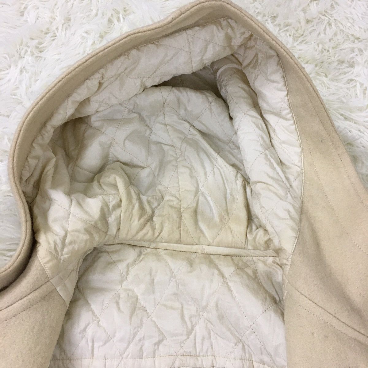 Issey Miyake I.S By Issey Miyake Cream Duffle Coat Size US M / EU 48-50 / 2 - 15 Thumbnail