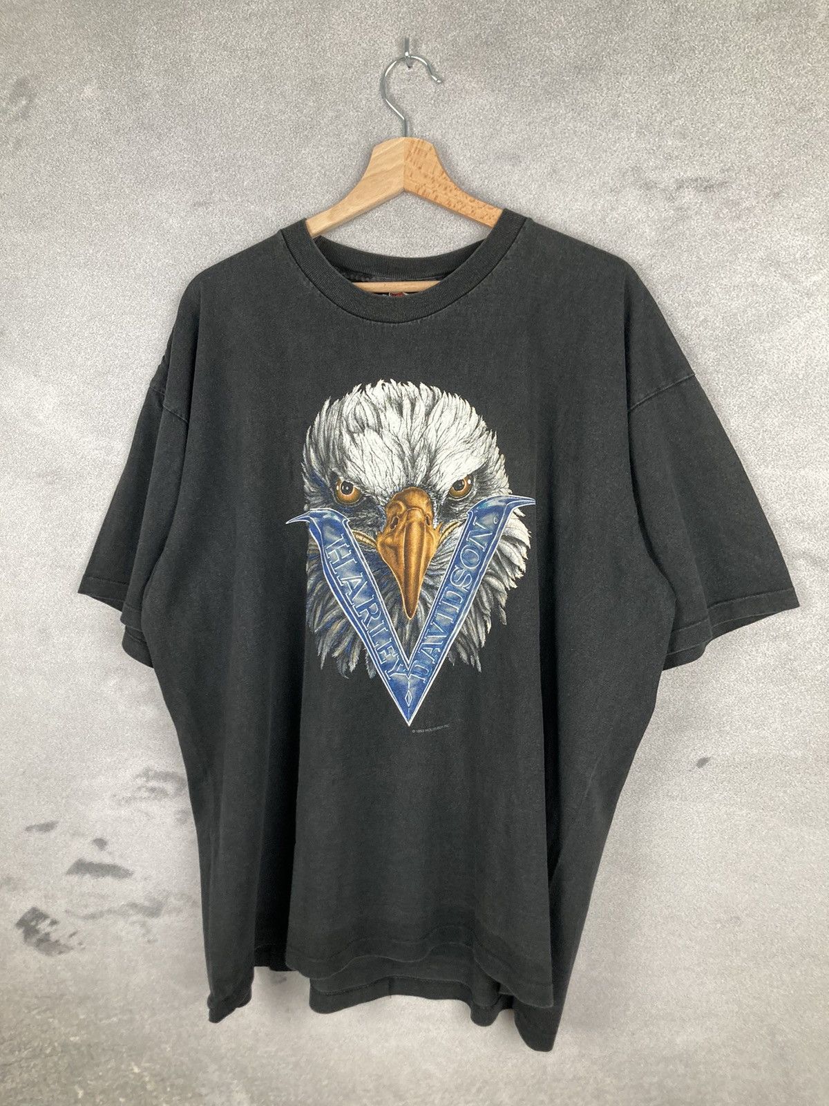 Harley Davidson Vintage Harley Davidson 1993 3D Perfect Washed Graphic Tee Size US XL / EU 56 / 4 - 3 Thumbnail