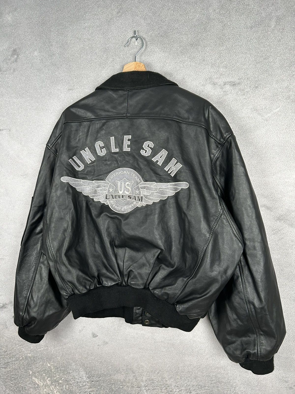 Genuine Leather × Leather Jacket × Vintage Vintage Rare