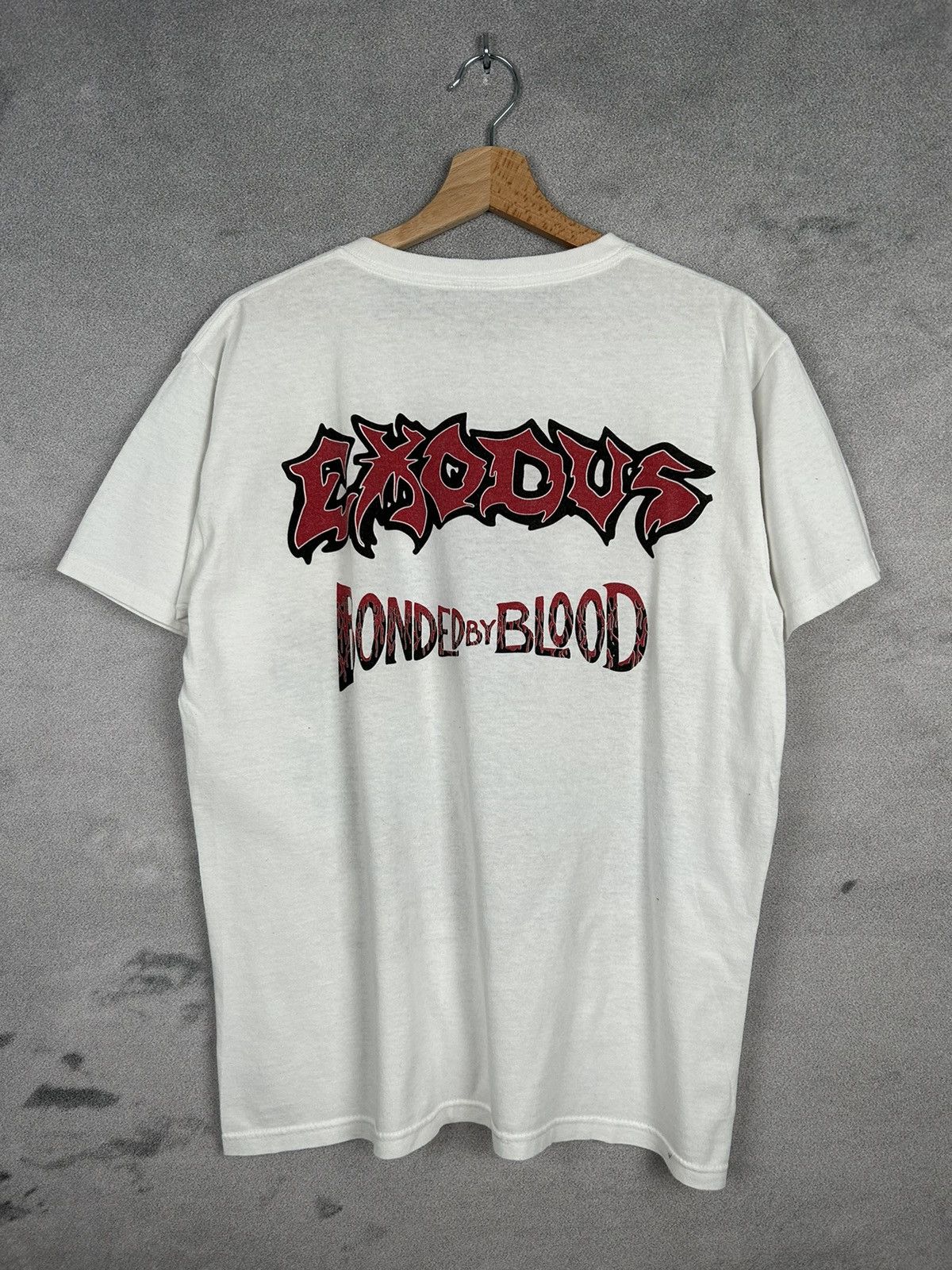 Band Tees Vintage Exodus Bonded By Blood Rock Band Tee Thrash Metal Size US M / EU 48-50 / 2 - 2 Thumbnail