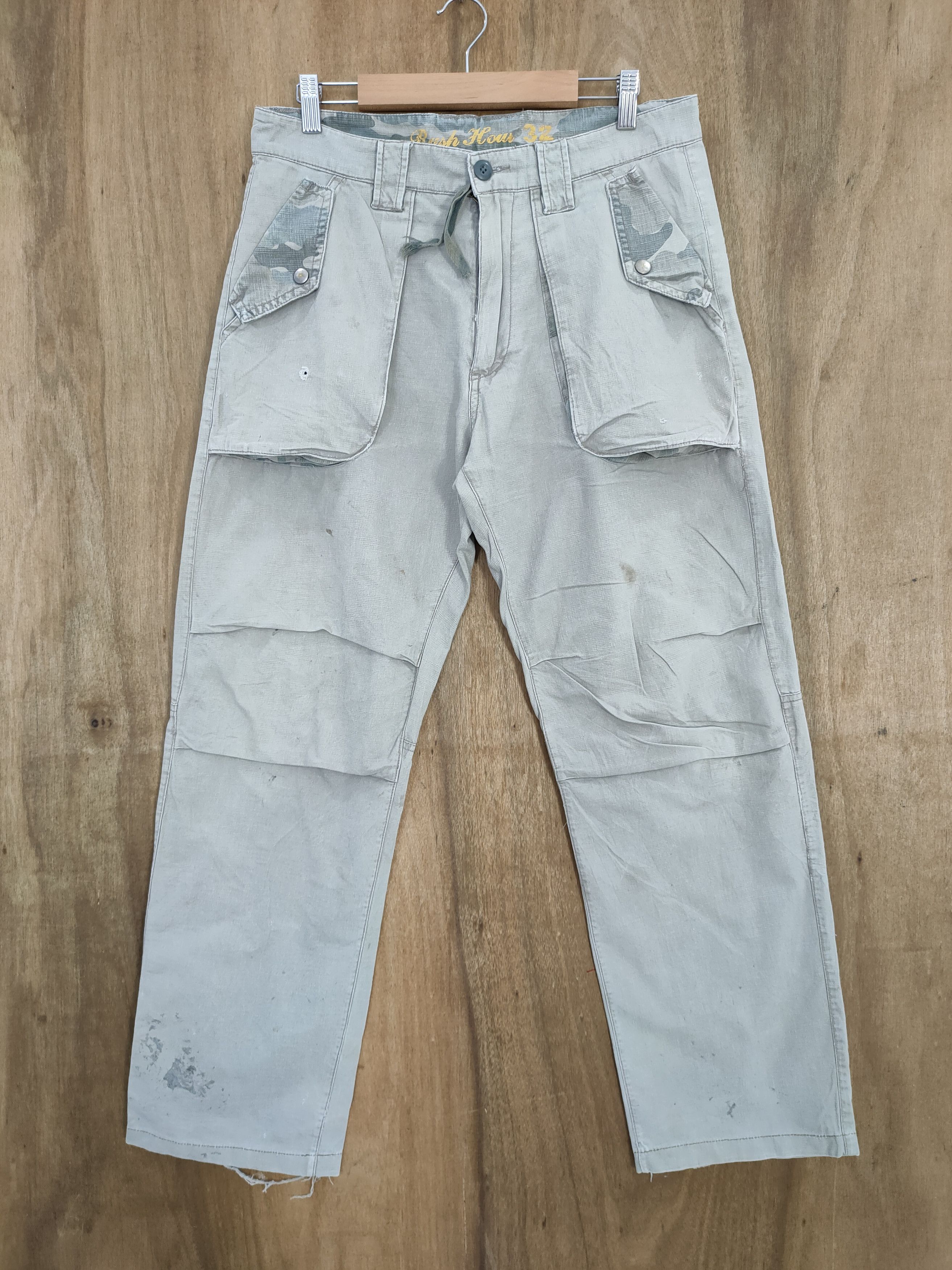 Japanese Brand × Vintage RUSH HOUR FADED DISTRESSED PANTS Size US 32 / EU 48 - 1 Thumbnail