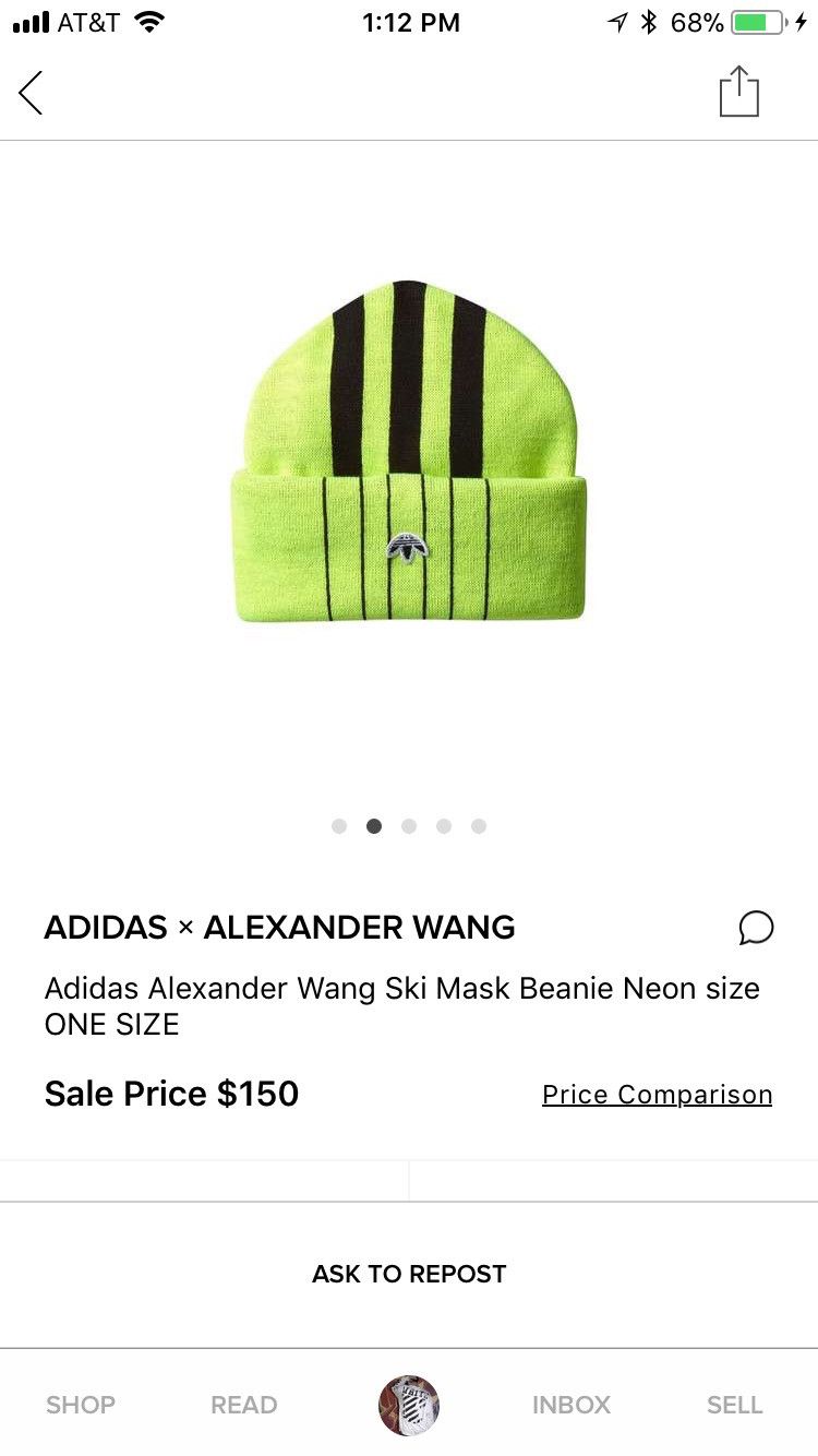 Adidas Adidas Alexander Wang Ski Mask Beanie Skulls Neon Grailed