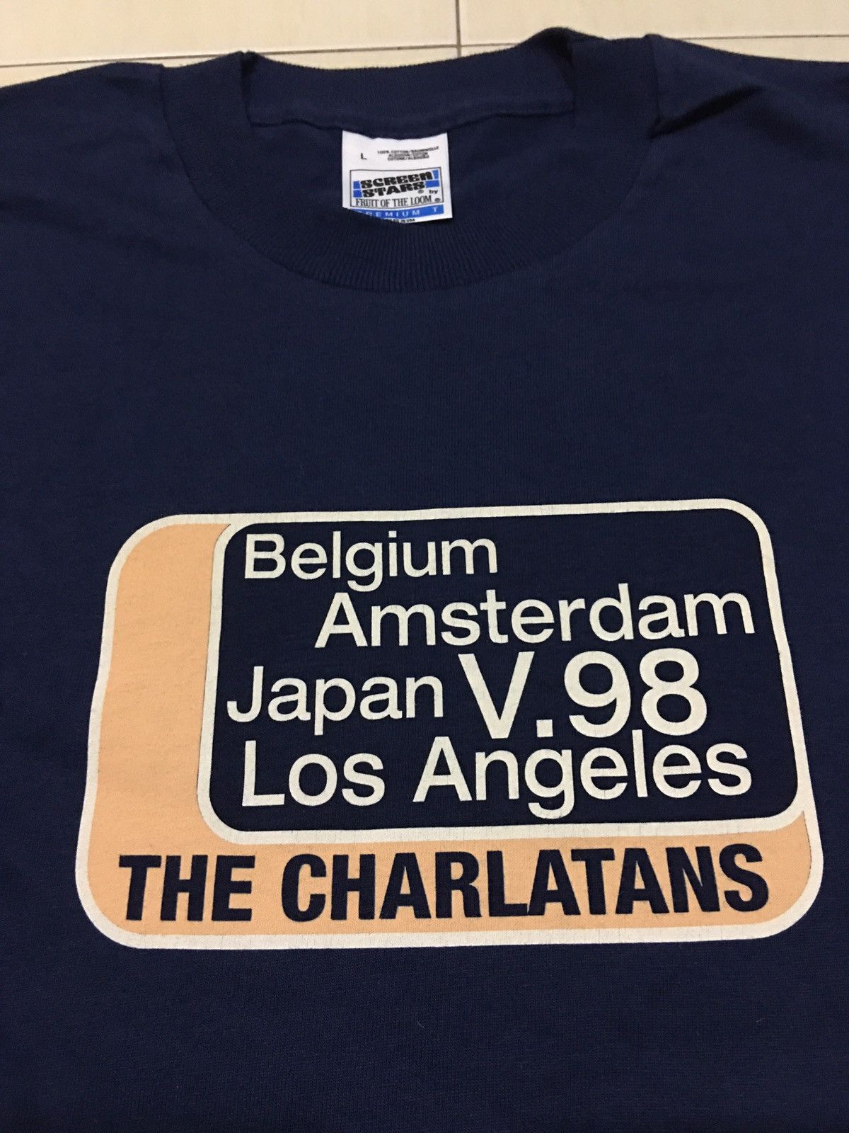 Band Tees RARE Vintage THE CHARLATANS nos 90s britpop uk band shirt Size US L / EU 52-54 / 3 - 2 Thumbnail