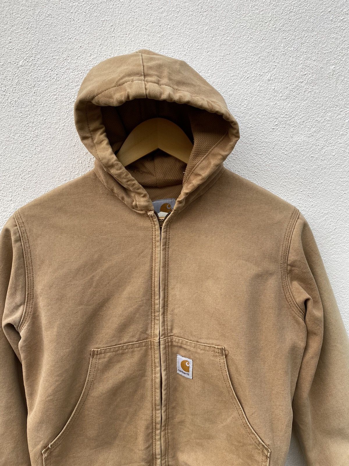 Carhartt × Vintage Vintage carhartt canvas hoodie jacket (broken zip) Size US XXS / EU 40 - 3 Thumbnail