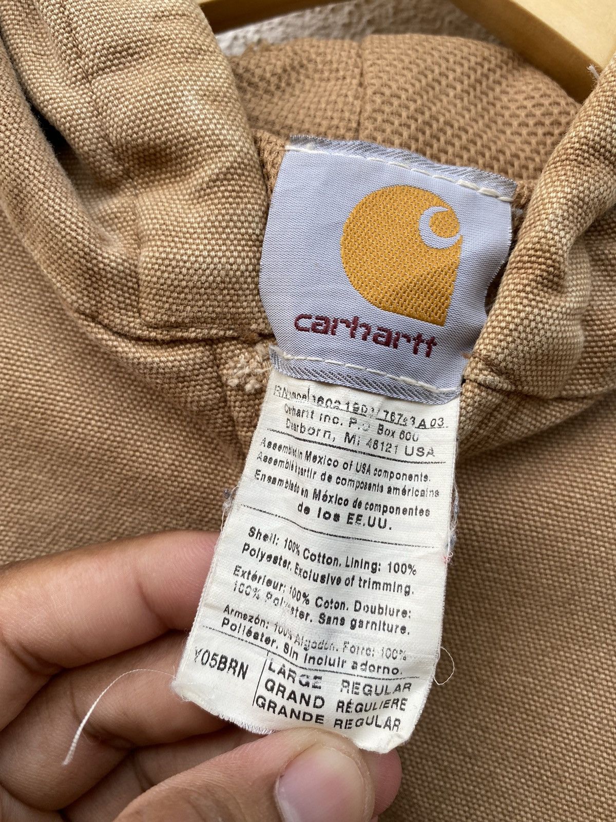 Carhartt × Vintage Vintage carhartt canvas hoodie jacket (broken zip) Size US XXS / EU 40 - 7 Thumbnail