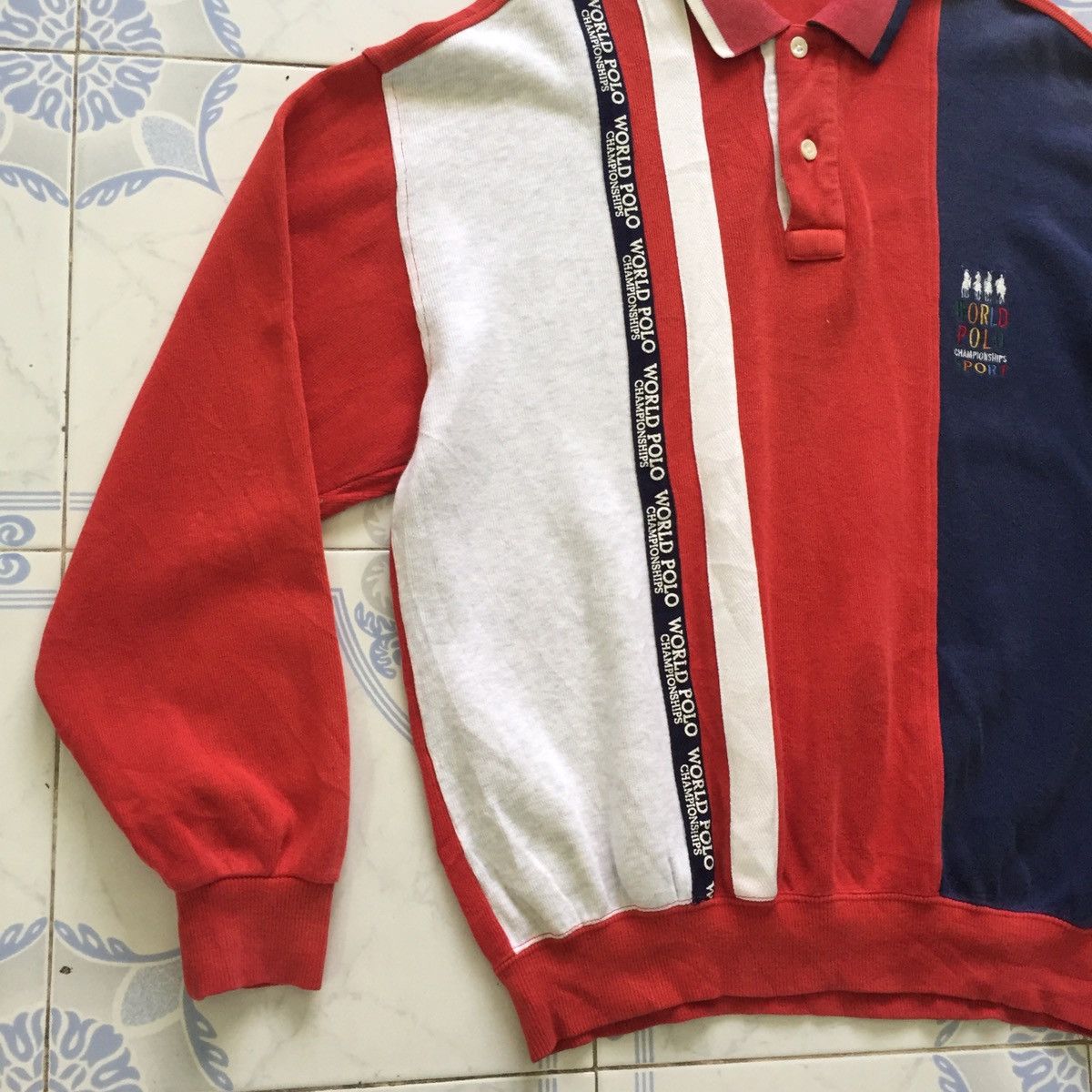 Champs Sport World Polo Championships Collar Sweatshirt MADE IN JAPAN Size US L / EU 52-54 / 3 - 4 Thumbnail