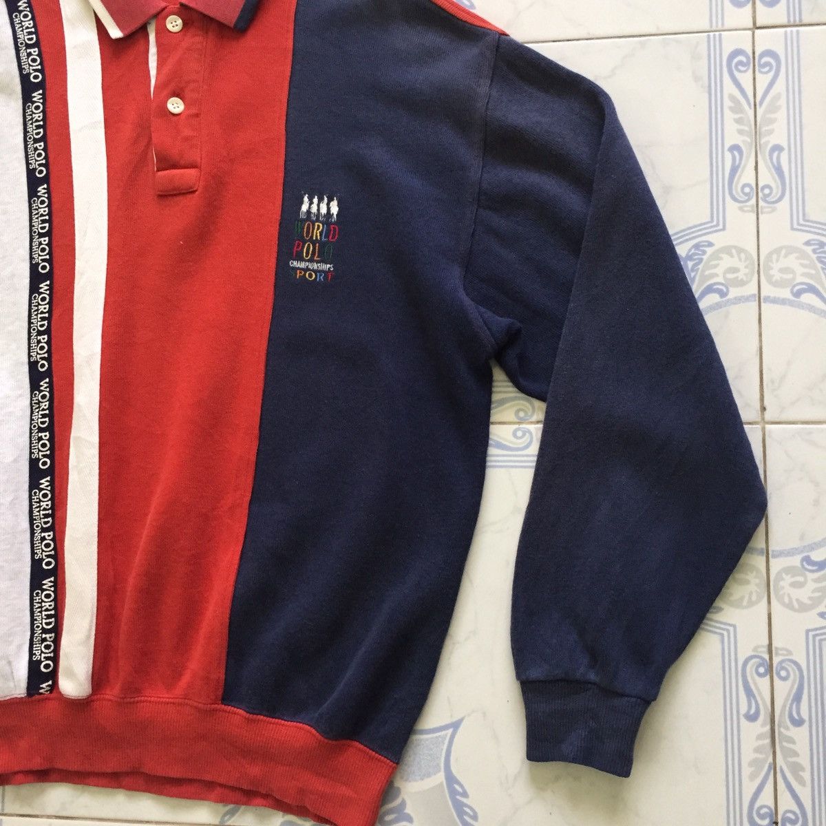 Champs Sport World Polo Championships Collar Sweatshirt MADE IN JAPAN Size US L / EU 52-54 / 3 - 3 Thumbnail