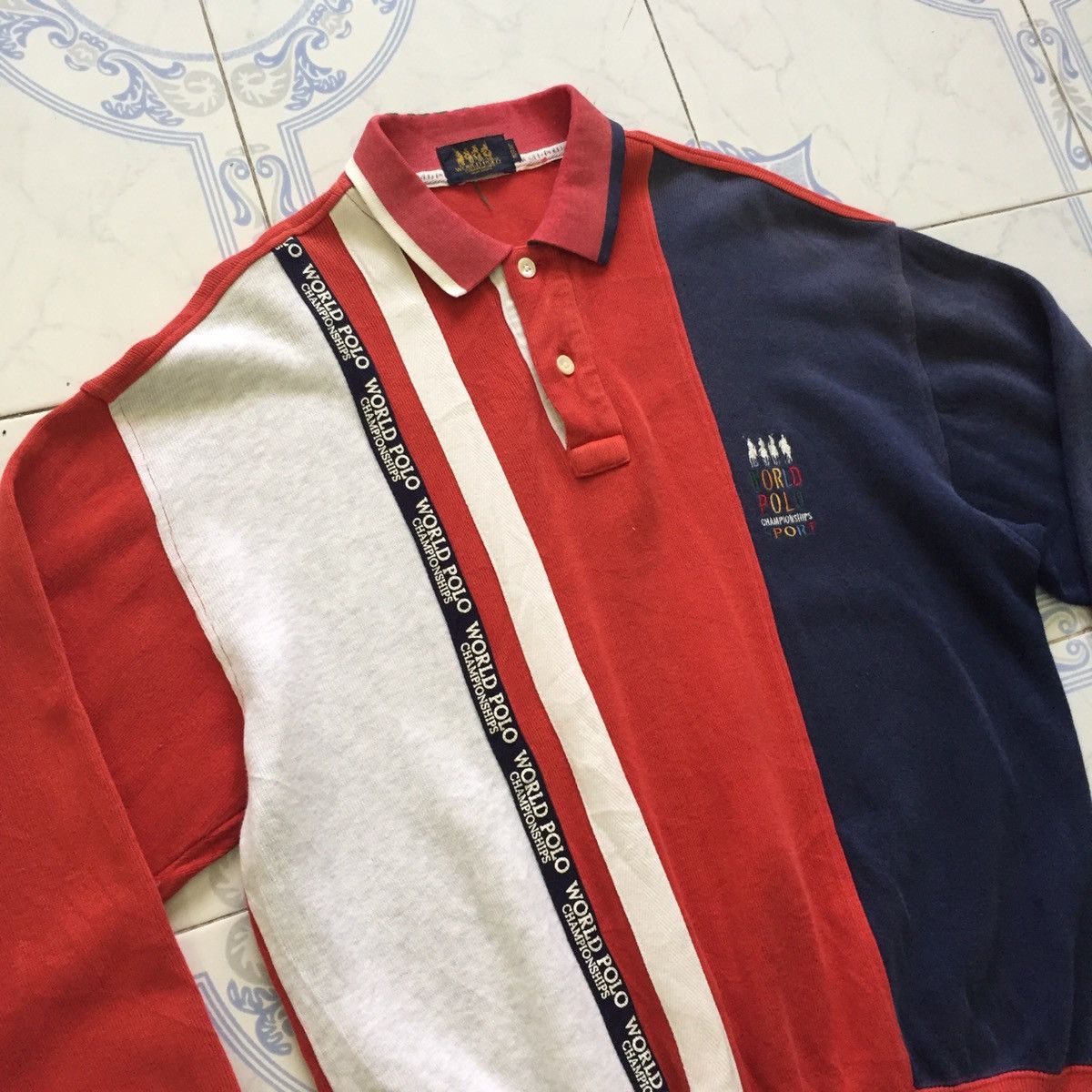Champs Sport World Polo Championships Collar Sweatshirt MADE IN JAPAN Size US L / EU 52-54 / 3 - 7 Thumbnail