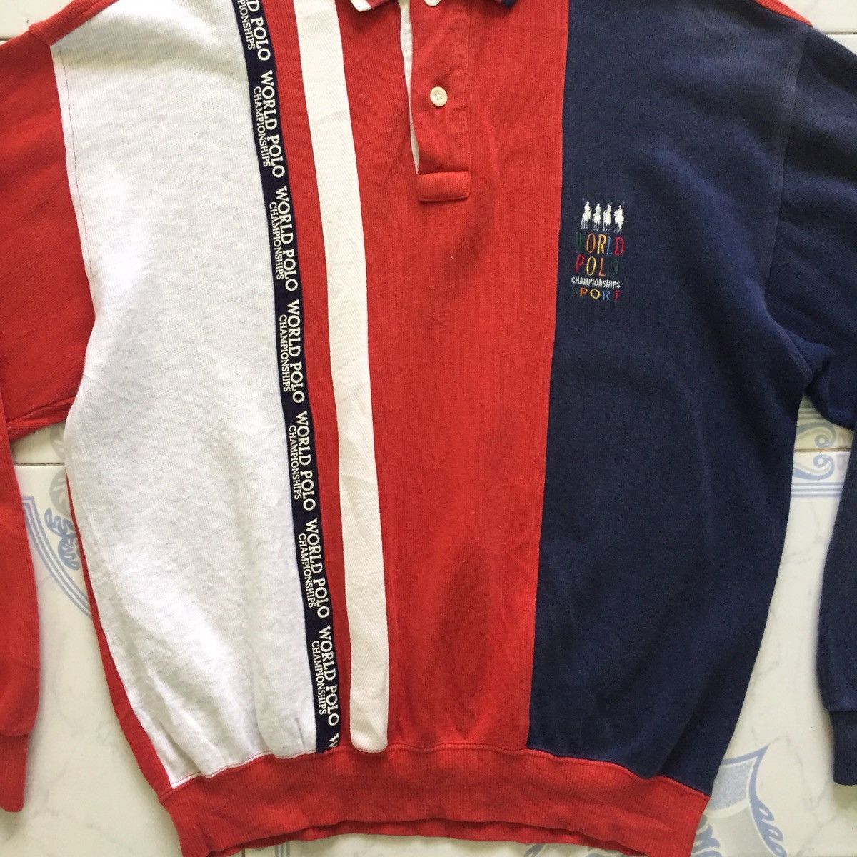 Champs Sport World Polo Championships Collar Sweatshirt MADE IN JAPAN Size US L / EU 52-54 / 3 - 5 Thumbnail