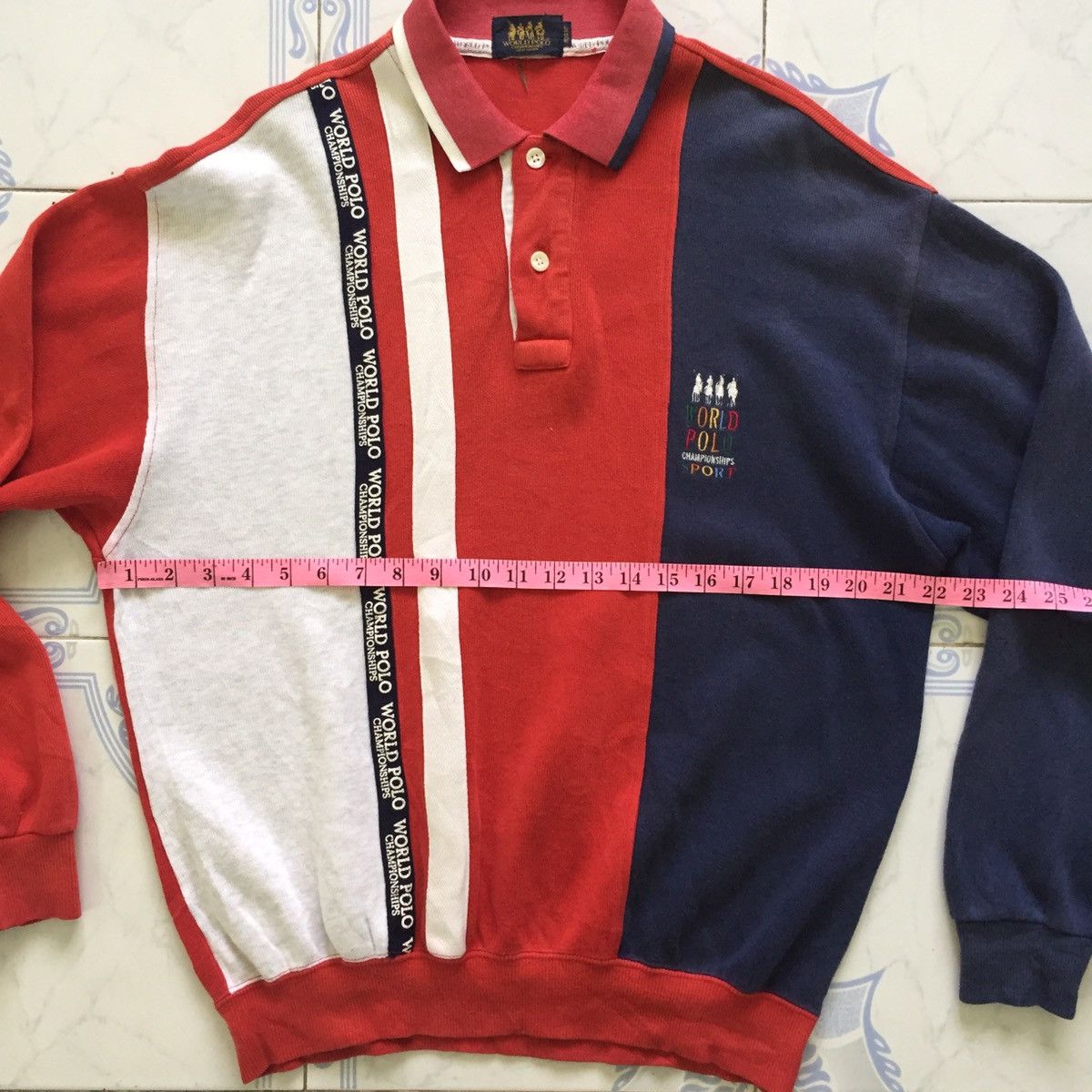 Champs Sport World Polo Championships Collar Sweatshirt MADE IN JAPAN Size US L / EU 52-54 / 3 - 18 Thumbnail