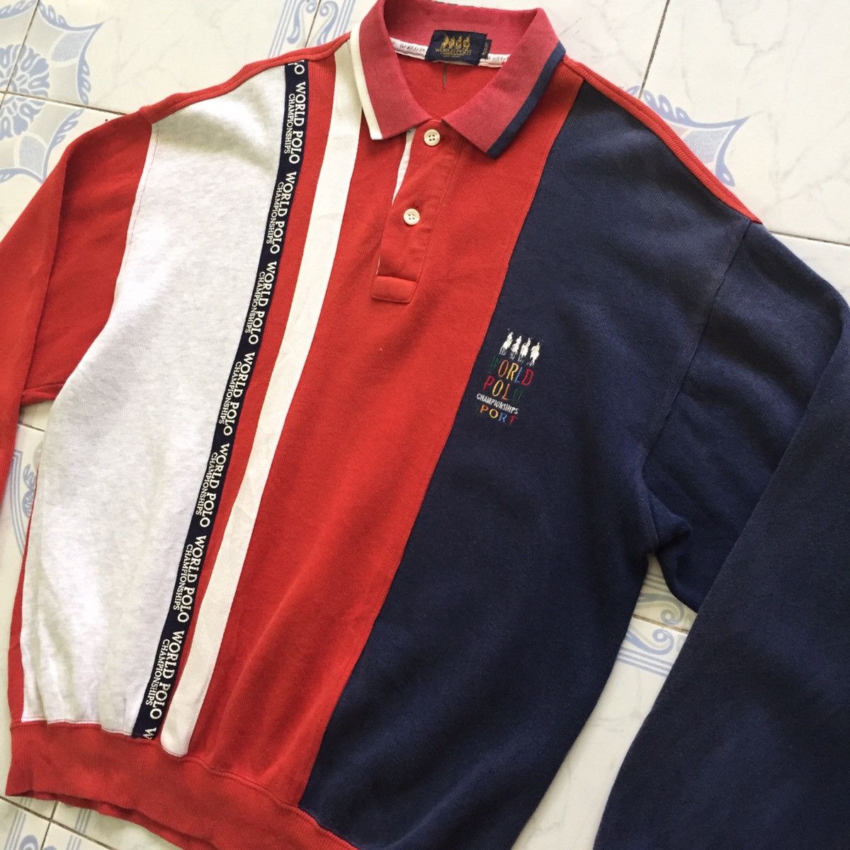 Champs Sport World Polo Championships Collar Sweatshirt MADE IN JAPAN Size US L / EU 52-54 / 3 - 8 Thumbnail