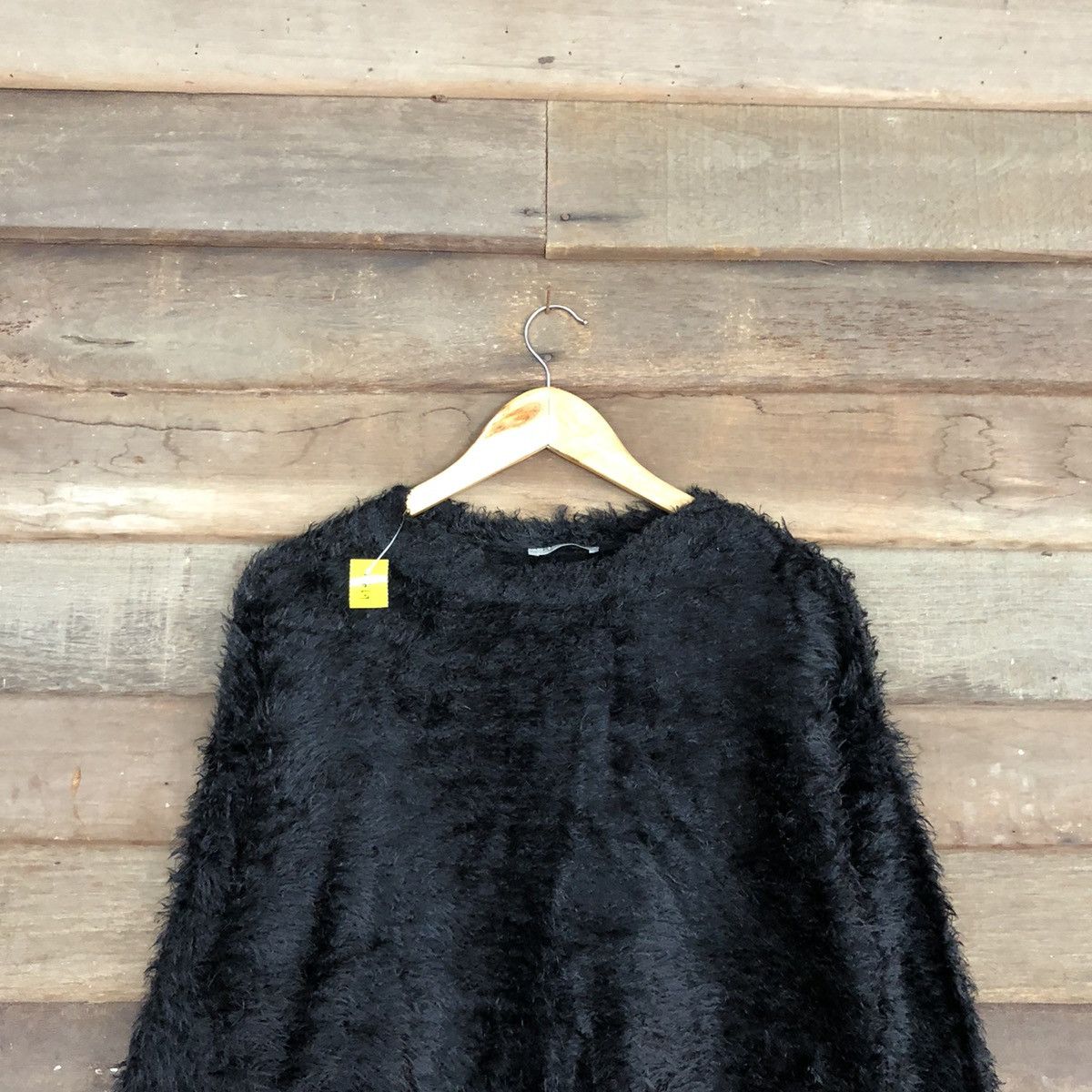 Japanese Brand DL zara Trafaluc Black Mohair Soft Fur Knitwear #B619 Size M / US 6-8 / IT 42-44 - 9 Thumbnail