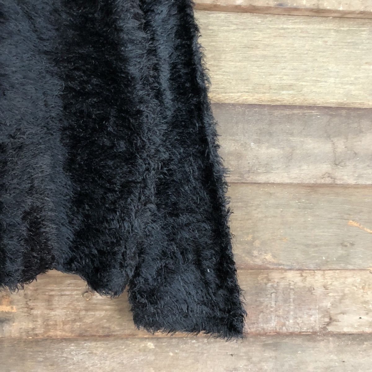 Japanese Brand DL zara Trafaluc Black Mohair Soft Fur Knitwear #B619 Size M / US 6-8 / IT 42-44 - 4 Thumbnail