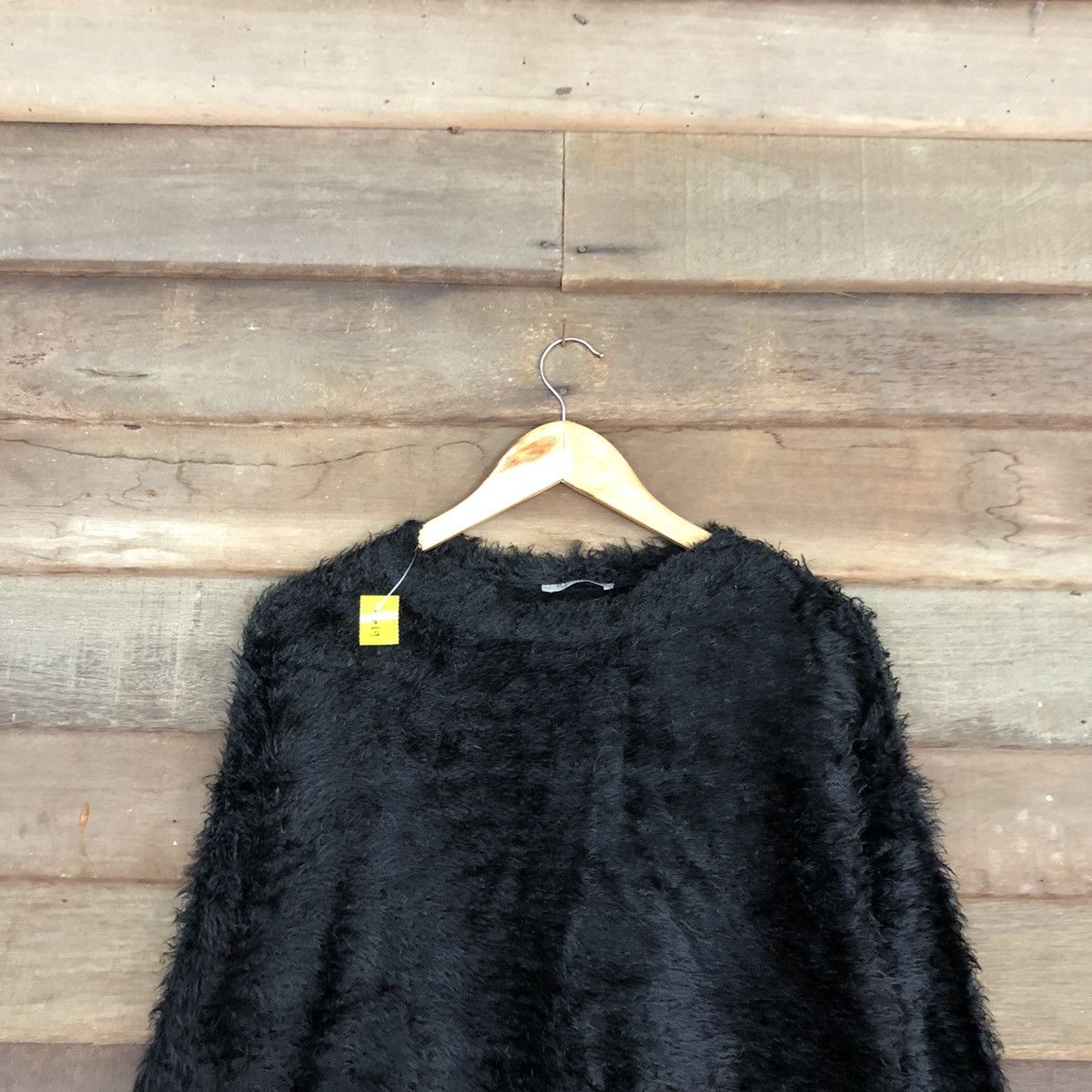 Japanese Brand DL zara Trafaluc Black Mohair Soft Fur Knitwear #B619 Size M / US 6-8 / IT 42-44 - 2 Thumbnail