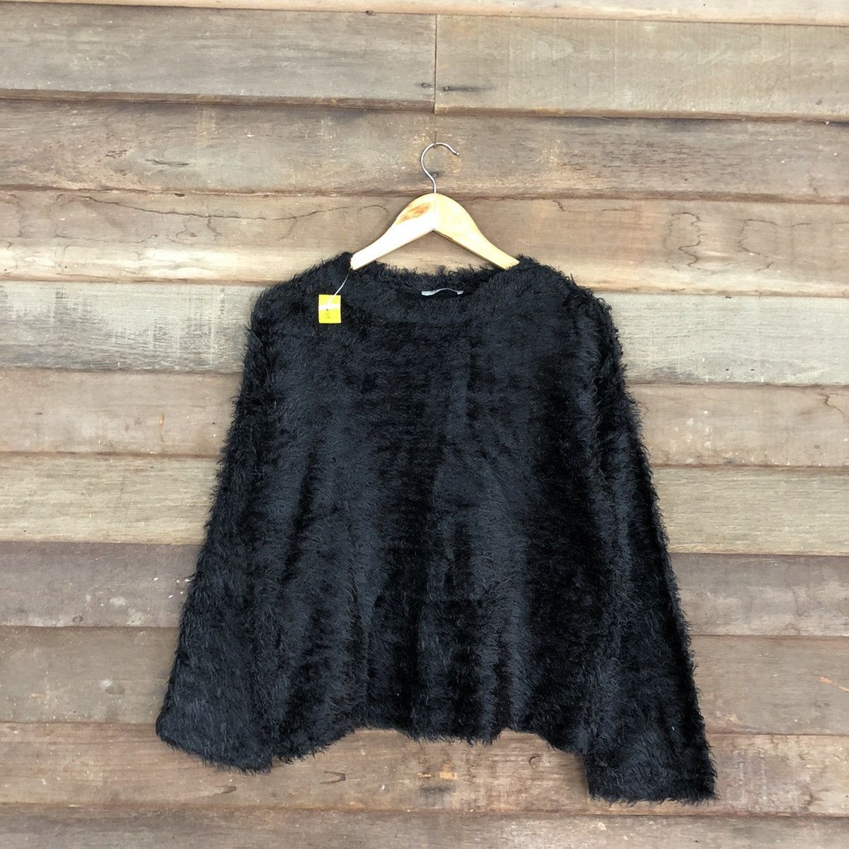 Japanese Brand DL zara Trafaluc Black Mohair Soft Fur Knitwear #B619 Size M / US 6-8 / IT 42-44 - 1 Thumbnail