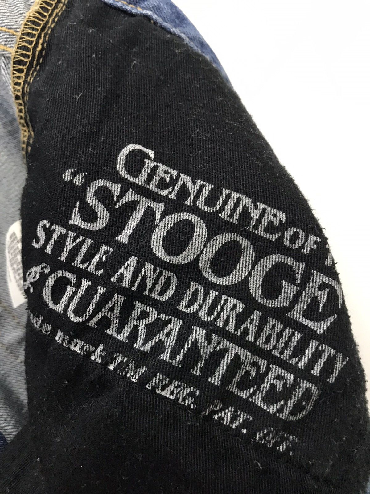 Japanese Brand Stooge & Co Japan Destroyed Design Denim Jeans Size US 31 - 7 Thumbnail