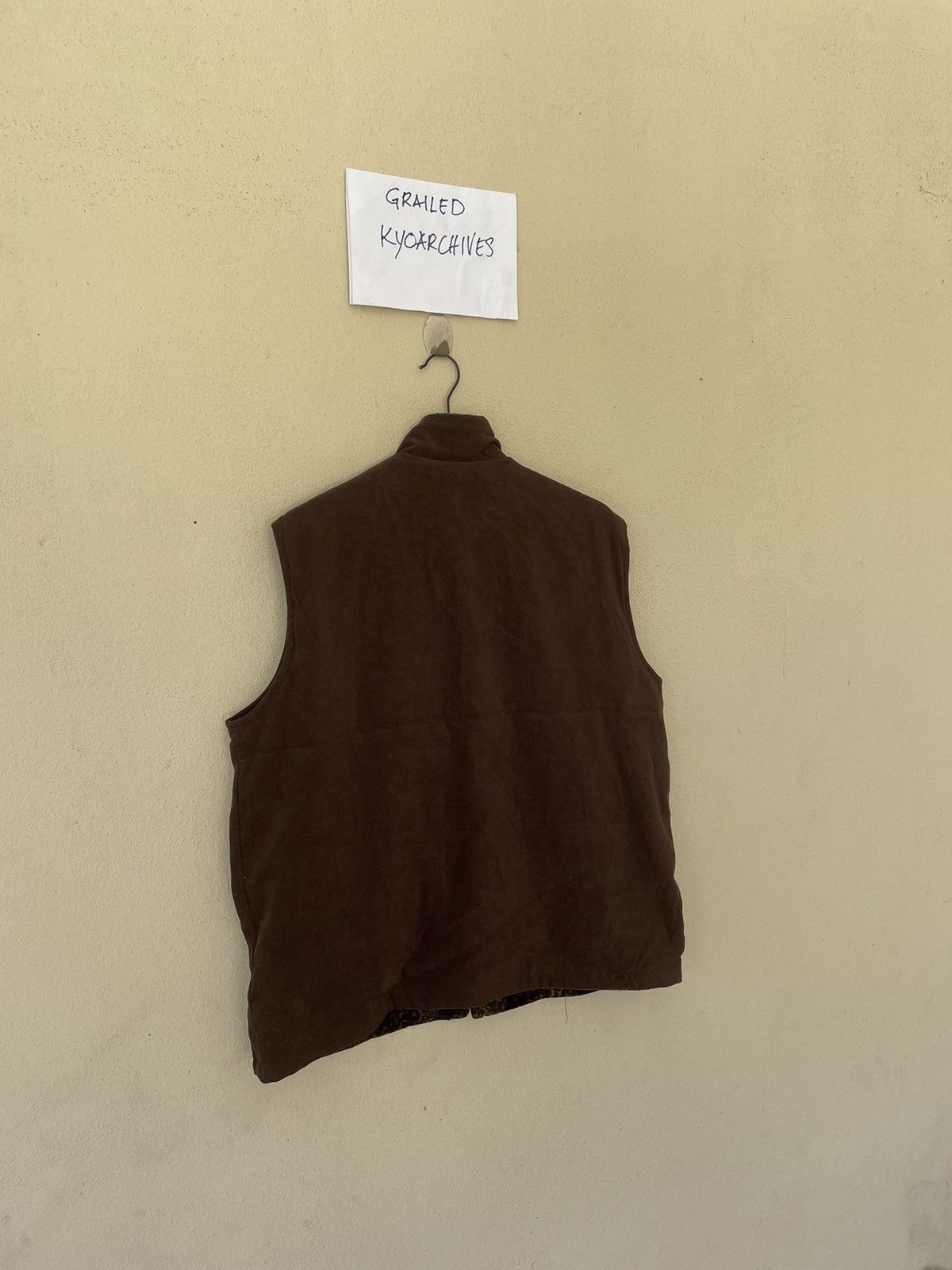 Japanese Brand × Vintage FLORICE LEOPARD VELVET REVERSIBLE VEST Size US L / EU 52-54 / 3 - 8 Thumbnail