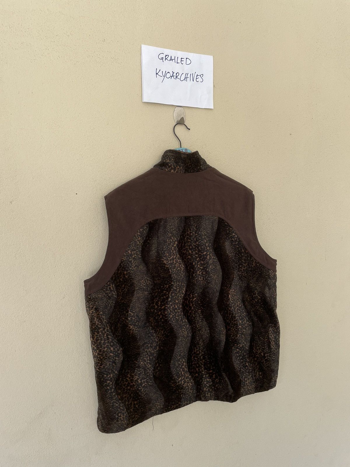 Japanese Brand × Vintage FLORICE LEOPARD VELVET REVERSIBLE VEST Size US L / EU 52-54 / 3 - 5 Thumbnail