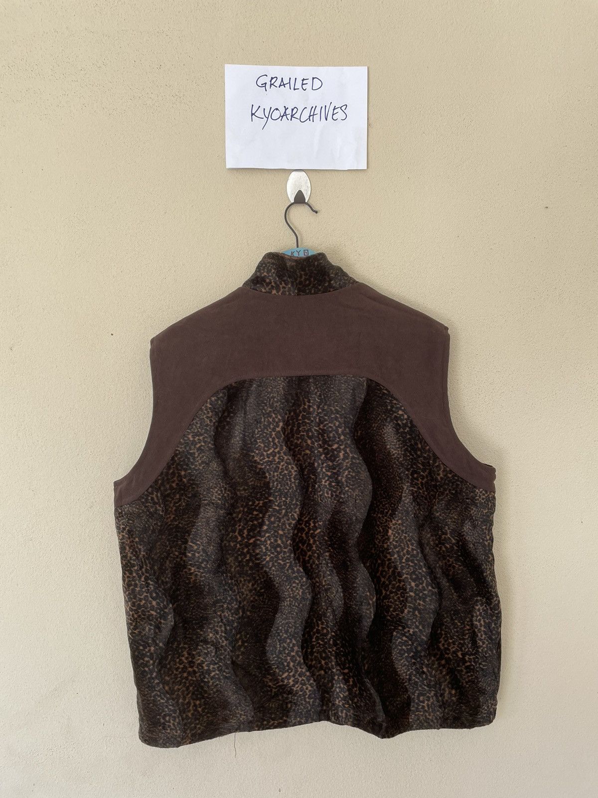 Japanese Brand × Vintage FLORICE LEOPARD VELVET REVERSIBLE VEST Size US L / EU 52-54 / 3 - 4 Thumbnail
