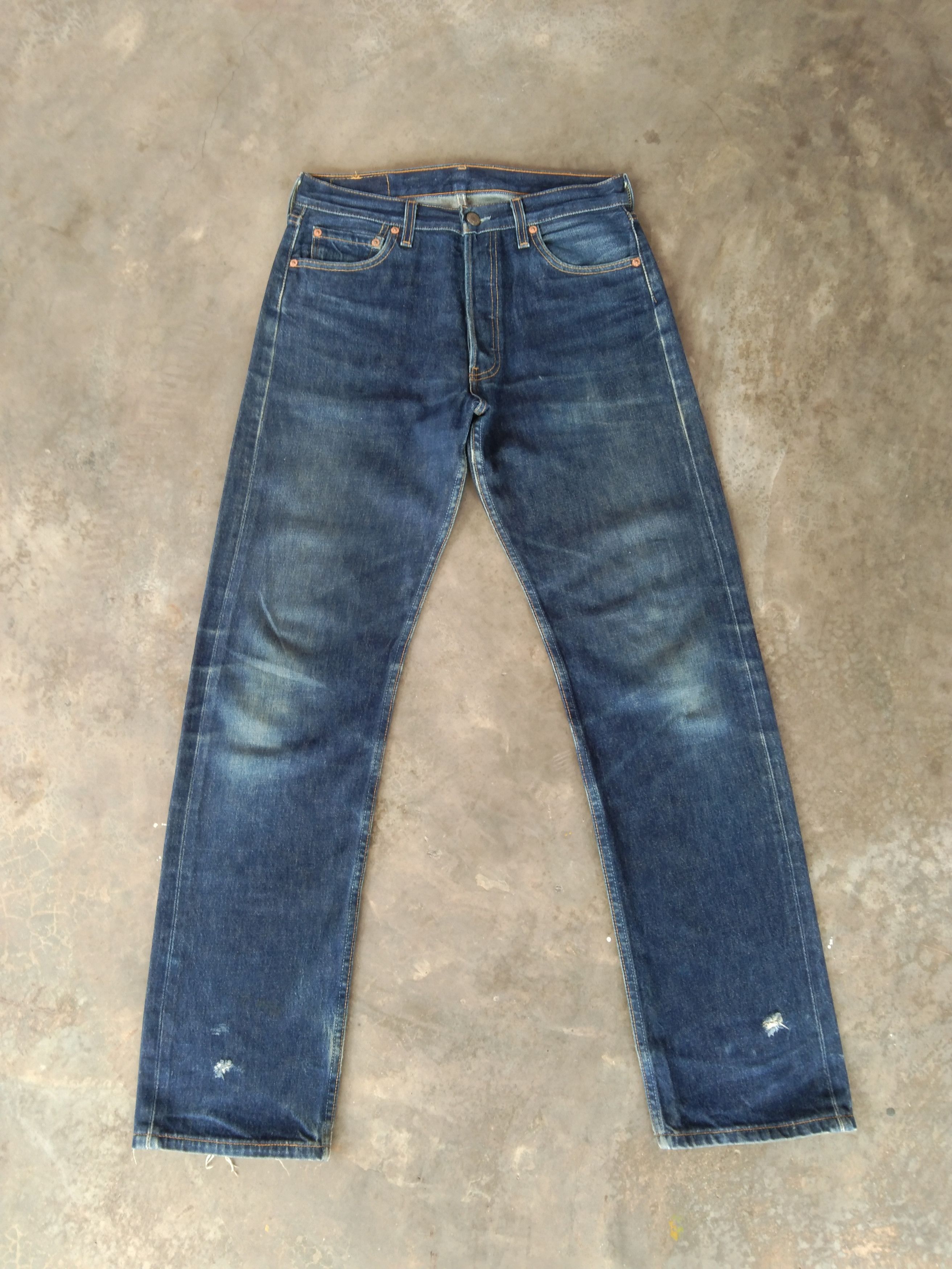 Levi's × Vintage Vintage Levis 501 Made In USA Distressed Jeans 30x32 Size US 30 / EU 46 - 1 Thumbnail