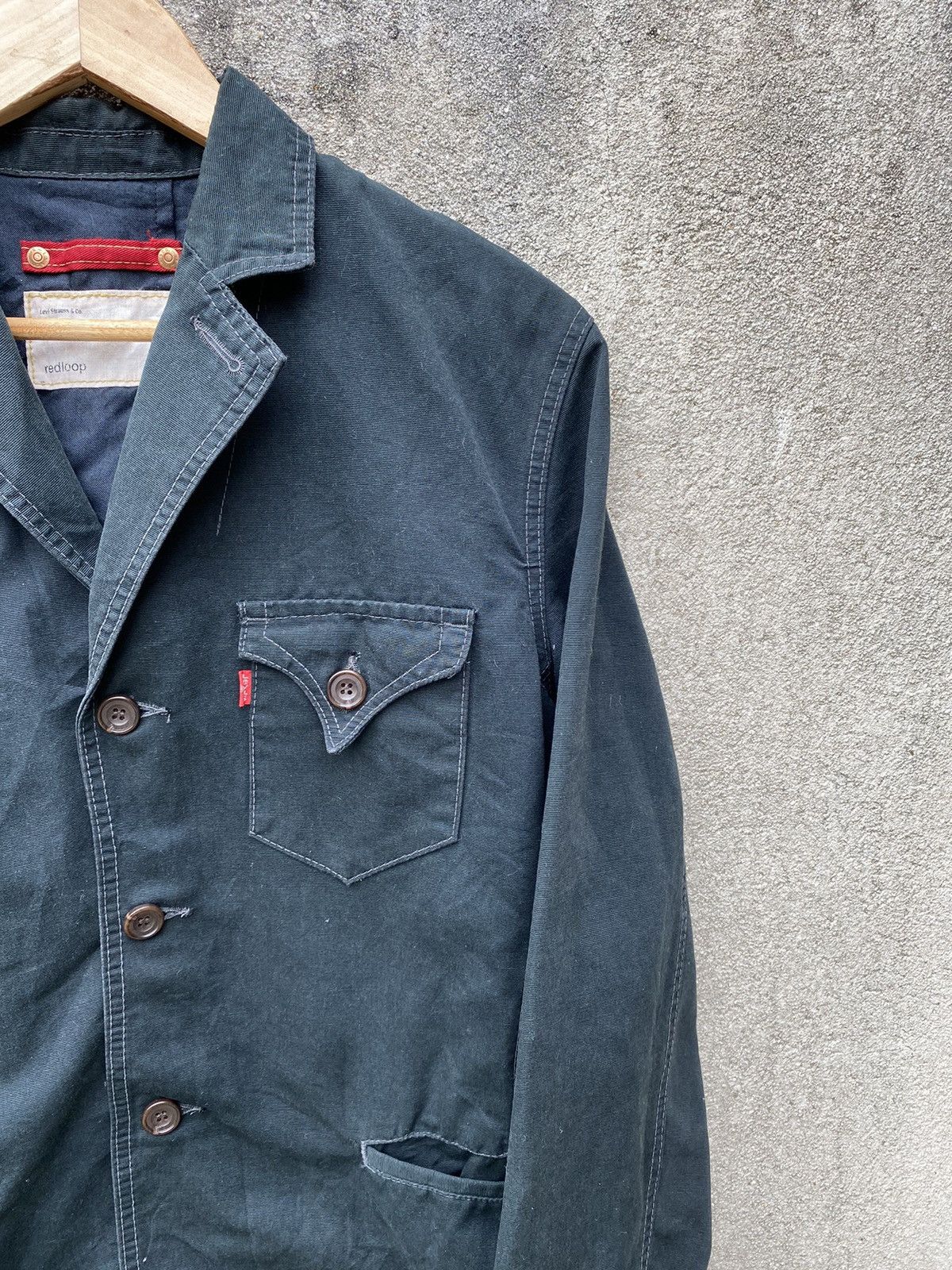 Levi's × Levi's Made & Crafted × Levi's Vintage Clothing Levi’s Redloop Denim Super Black Jacket Made Japan Size US L / EU 52-54 / 3 - 4 Thumbnail