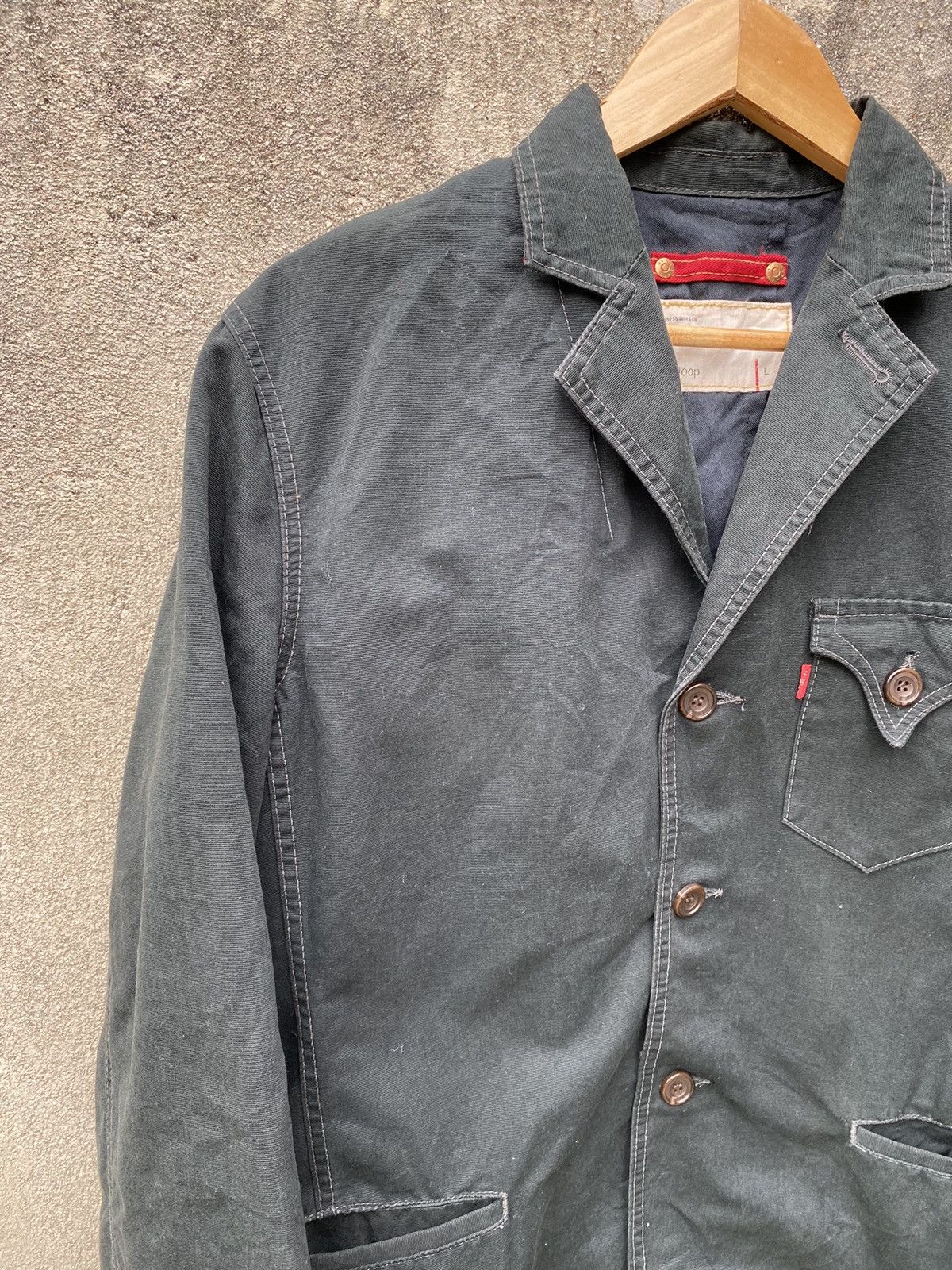 Levi's × Levi's Made & Crafted × Levi's Vintage Clothing Levi’s Redloop Denim Super Black Jacket Made Japan Size US L / EU 52-54 / 3 - 5 Thumbnail
