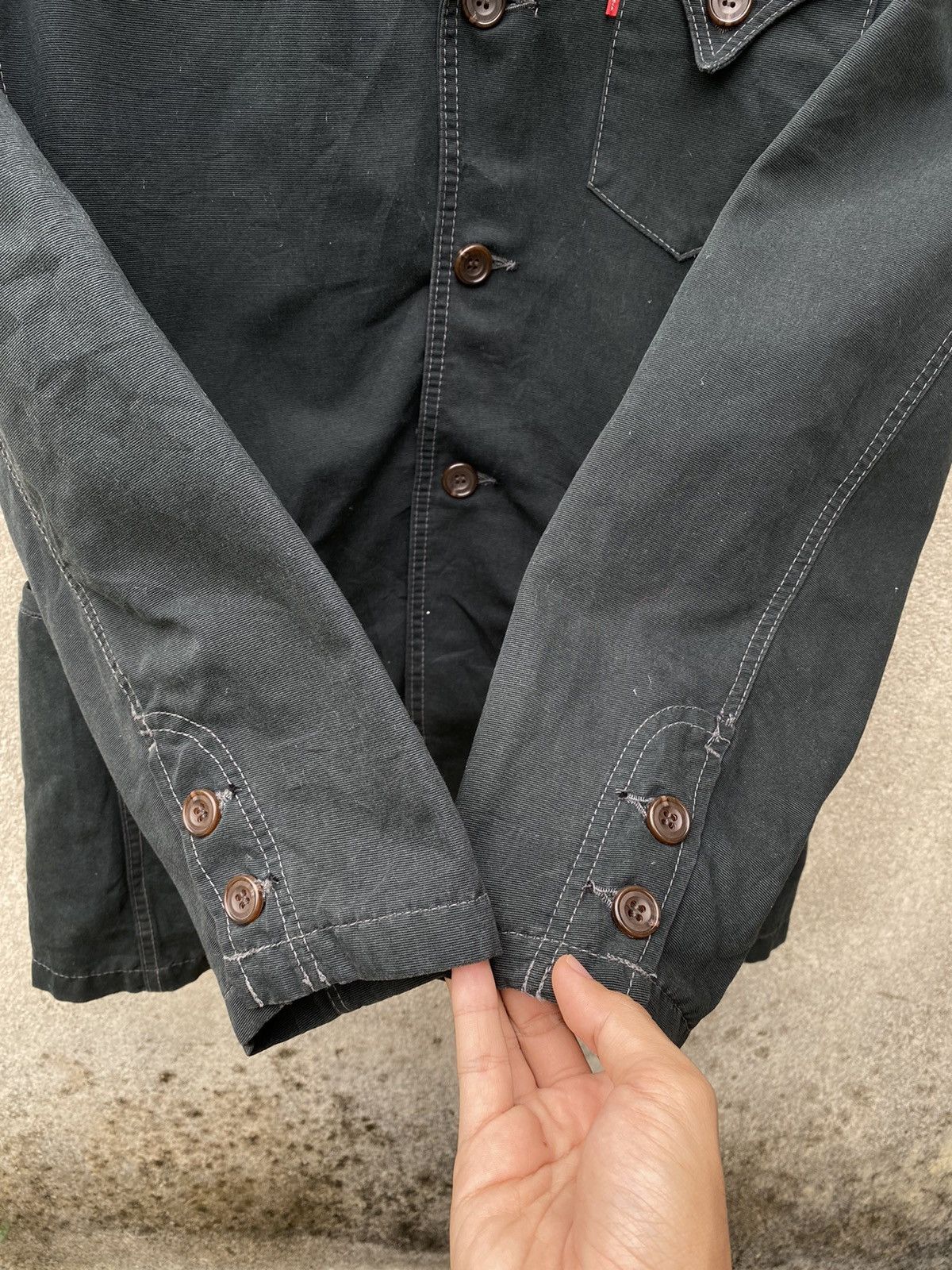 Levi's × Levi's Made & Crafted × Levi's Vintage Clothing Levi’s Redloop Denim Super Black Jacket Made Japan Size US L / EU 52-54 / 3 - 6 Thumbnail