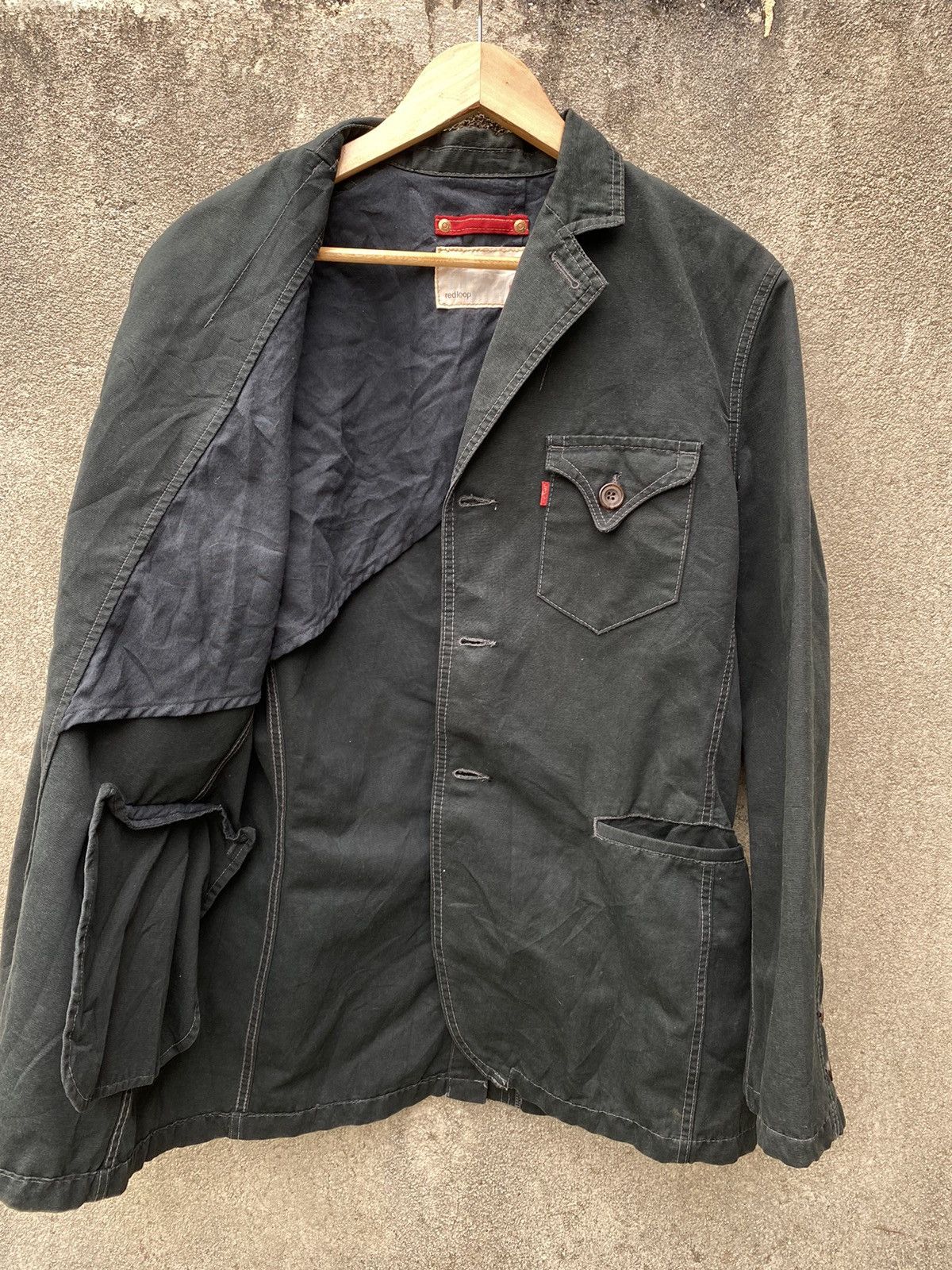 Levi's × Levi's Made & Crafted × Levi's Vintage Clothing Levi’s Redloop Denim Super Black Jacket Made Japan Size US L / EU 52-54 / 3 - 3 Thumbnail
