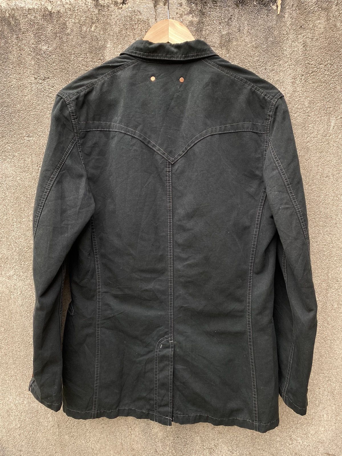 Levi's × Levi's Made & Crafted × Levi's Vintage Clothing Levi’s Redloop Denim Super Black Jacket Made Japan Size US L / EU 52-54 / 3 - 2 Thumbnail