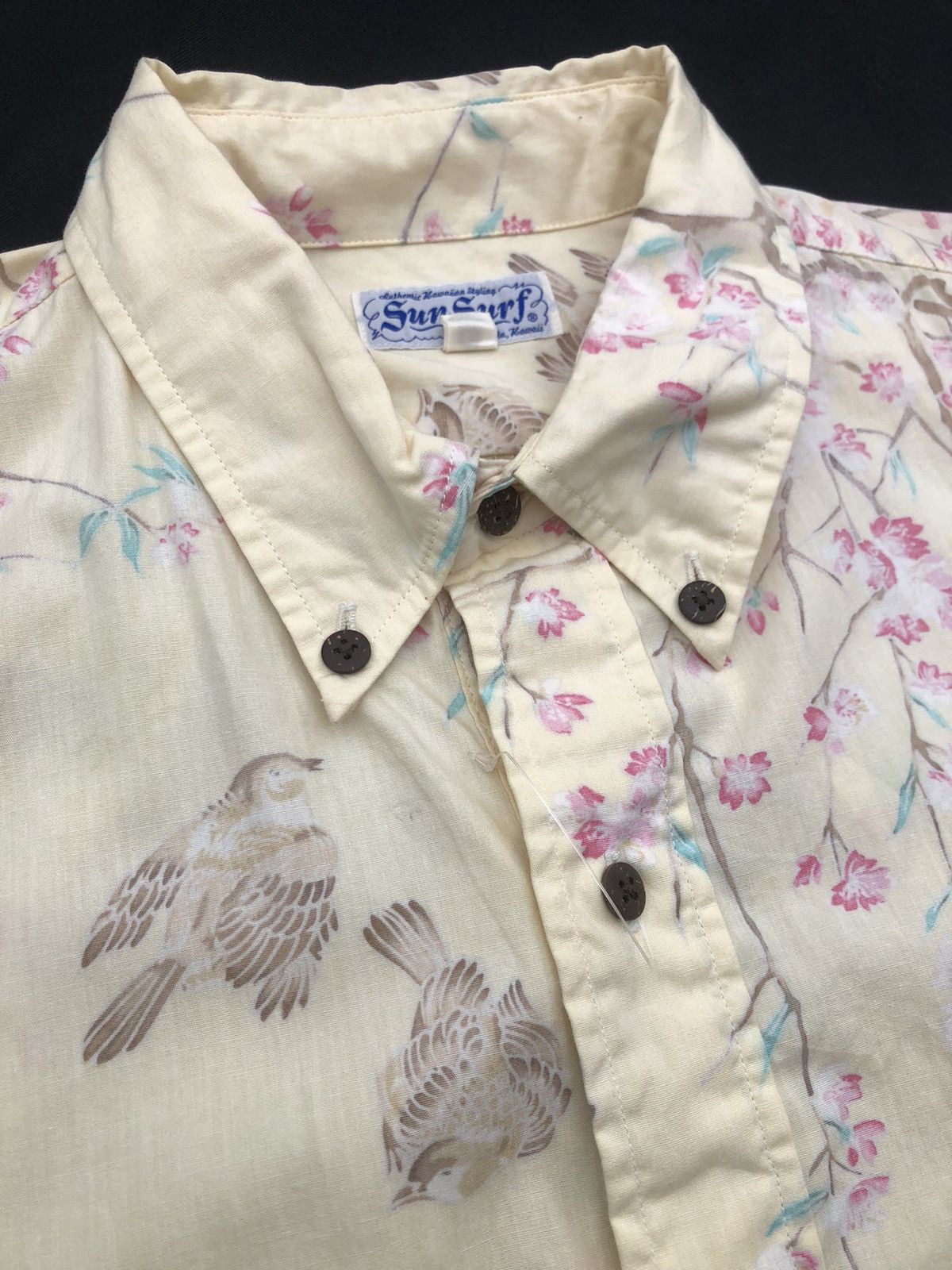 Other VTG Sun Surf Japan Cherry Blossom Pull Over Hawaiian Shirt Size US L / EU 52-54 / 3 - 3 Thumbnail