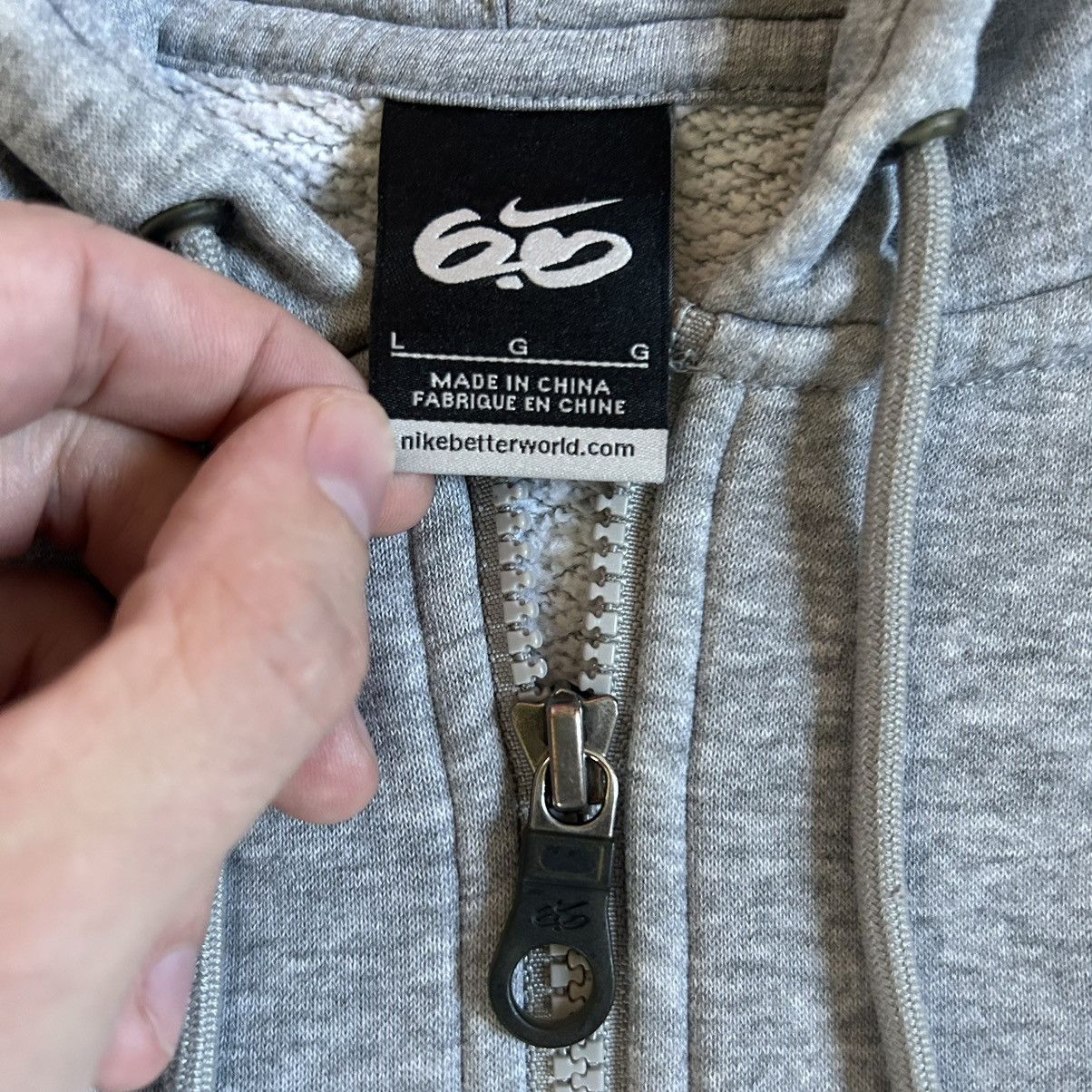 Nike × Vintage Y2K NiKE 6.0 BASiC HEATHER GREY YKK ZiP UP SWEATSHiRT Size US L / EU 52-54 / 3 - 11 Thumbnail