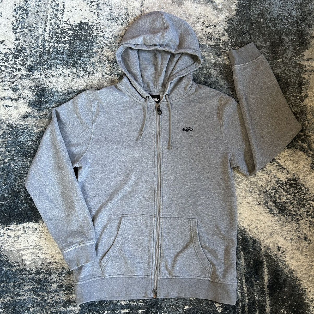 Nike × Vintage Y2K NiKE 6.0 BASiC HEATHER GREY YKK ZiP UP SWEATSHiRT Size US L / EU 52-54 / 3 - 12 Thumbnail