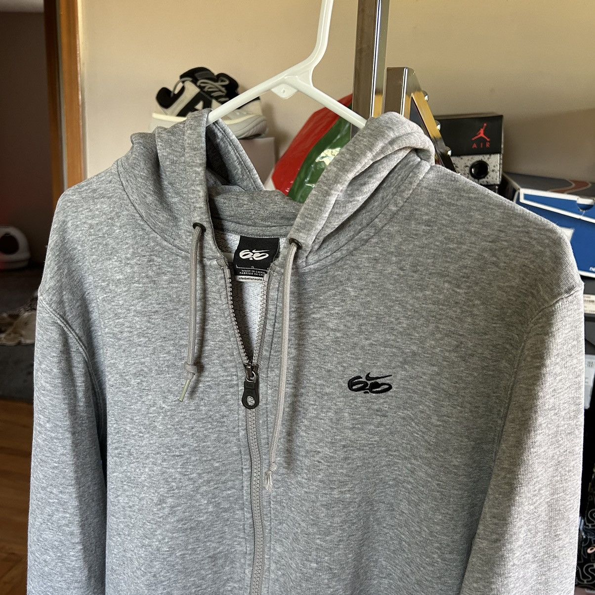 Nike × Vintage Y2K NiKE 6.0 BASiC HEATHER GREY YKK ZiP UP SWEATSHiRT Size US L / EU 52-54 / 3 - 1 Thumbnail