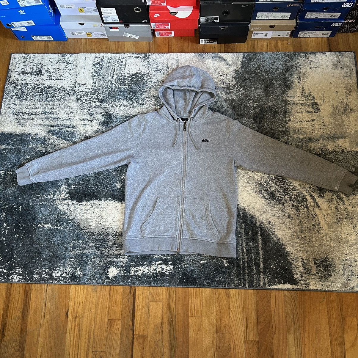 Nike × Vintage Y2K NiKE 6.0 BASiC HEATHER GREY YKK ZiP UP SWEATSHiRT Size US L / EU 52-54 / 3 - 4 Thumbnail
