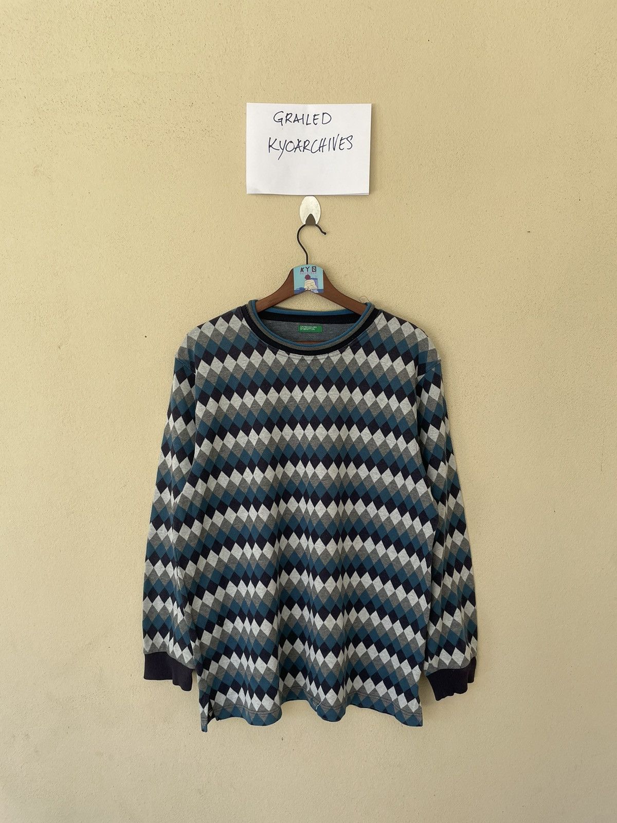United Colors Of Benetton UNITED COLOR OF BENETTON MULTICOLOUR SWEATSHIRT Size US L / EU 52-54 / 3 - 1 Thumbnail