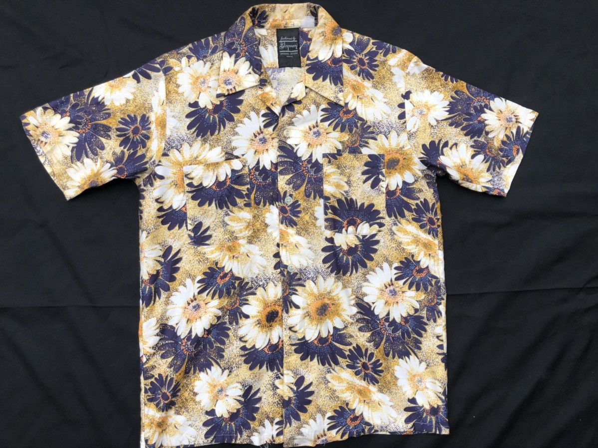 Vintage 70s Slyman Japan Psychedelic Hawaiian Shirt