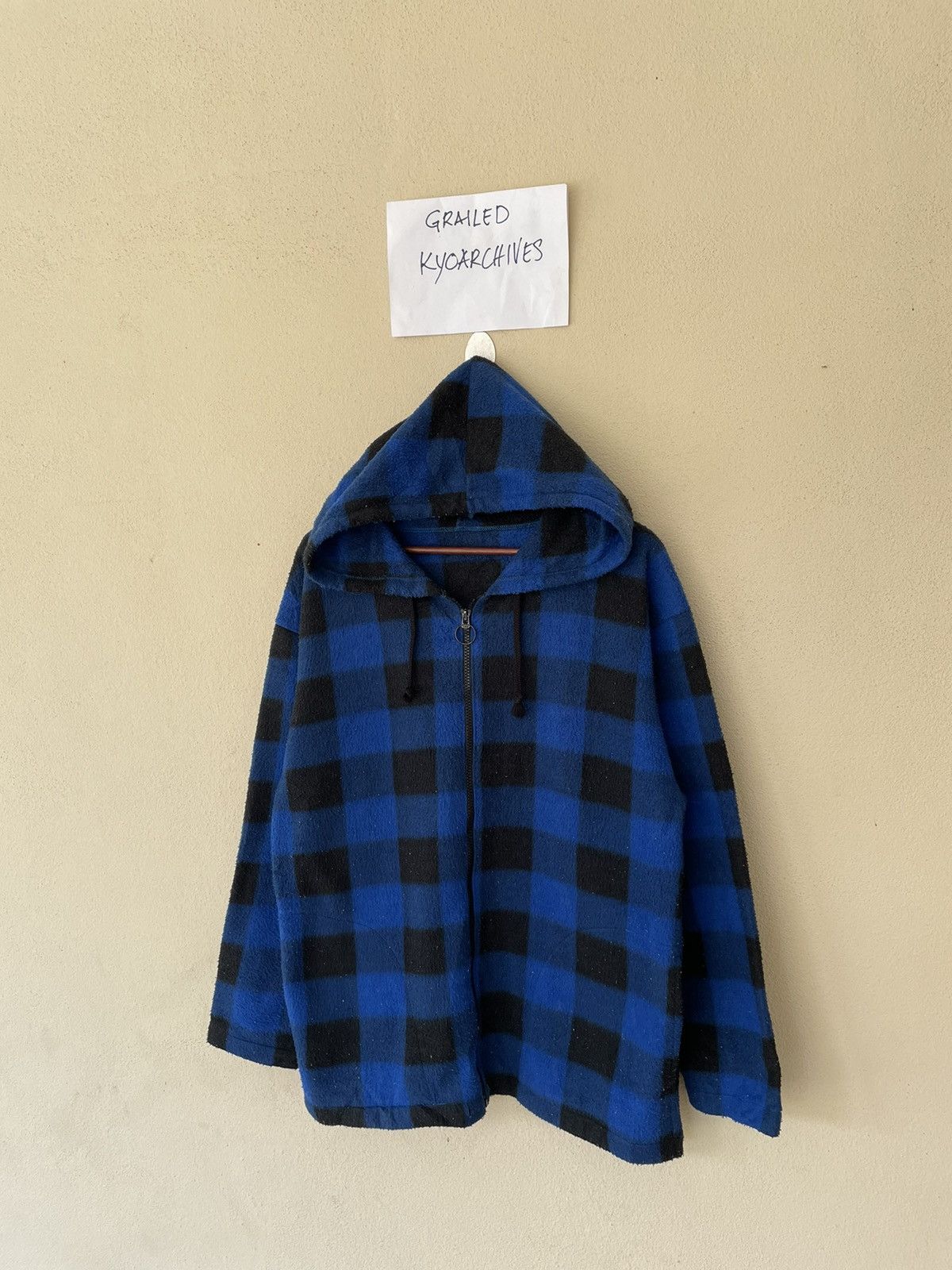 Vintage VINTAGE TARTAN HOODIE Size US L / EU 52-54 / 3 - 2 Thumbnail