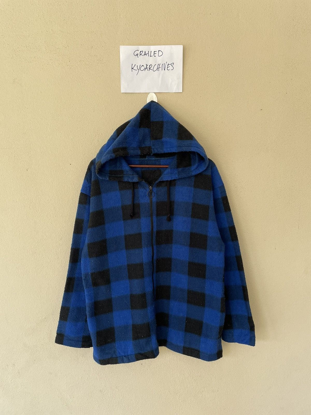 Vintage VINTAGE TARTAN HOODIE Size US L / EU 52-54 / 3 - 1 Thumbnail